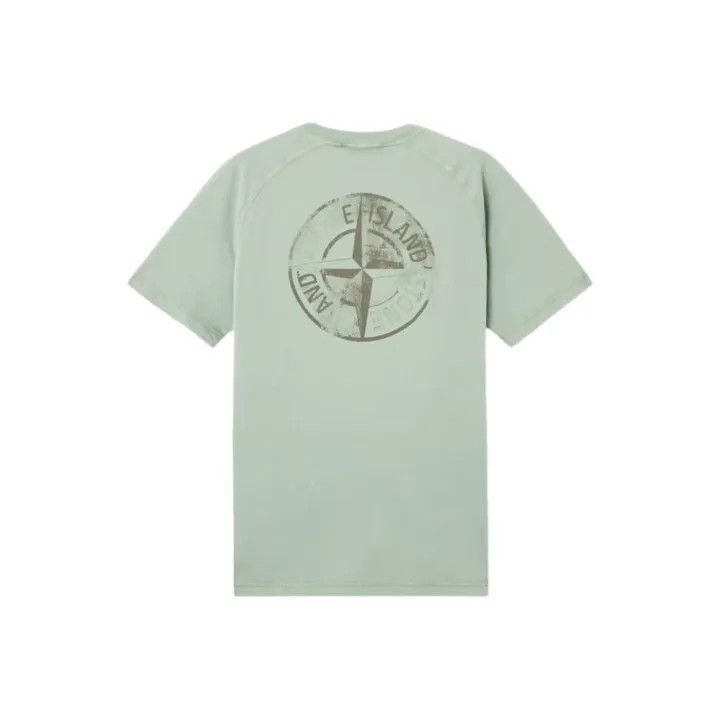 Stone Island Stone Island SS25 Sage Green Logo T-Shirt Size US S / EU 44-46 / 1 - 1 Thumbnail