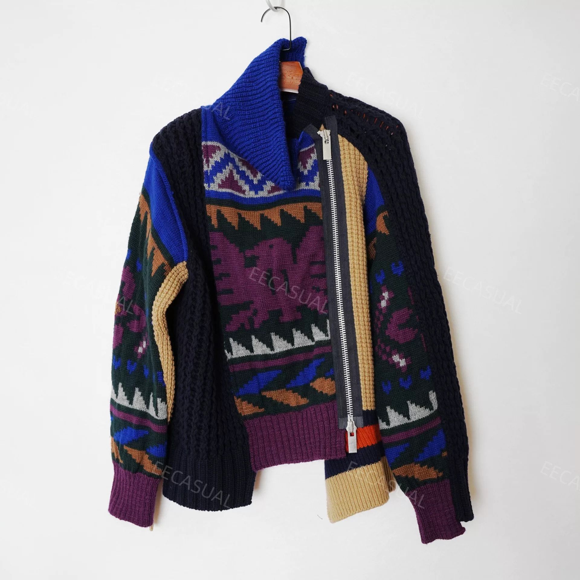 Sacai Sacai Deconstructed Wool Sweater Jacket Size M / US 6-8 / IT 42-44 - 1 Thumbnail