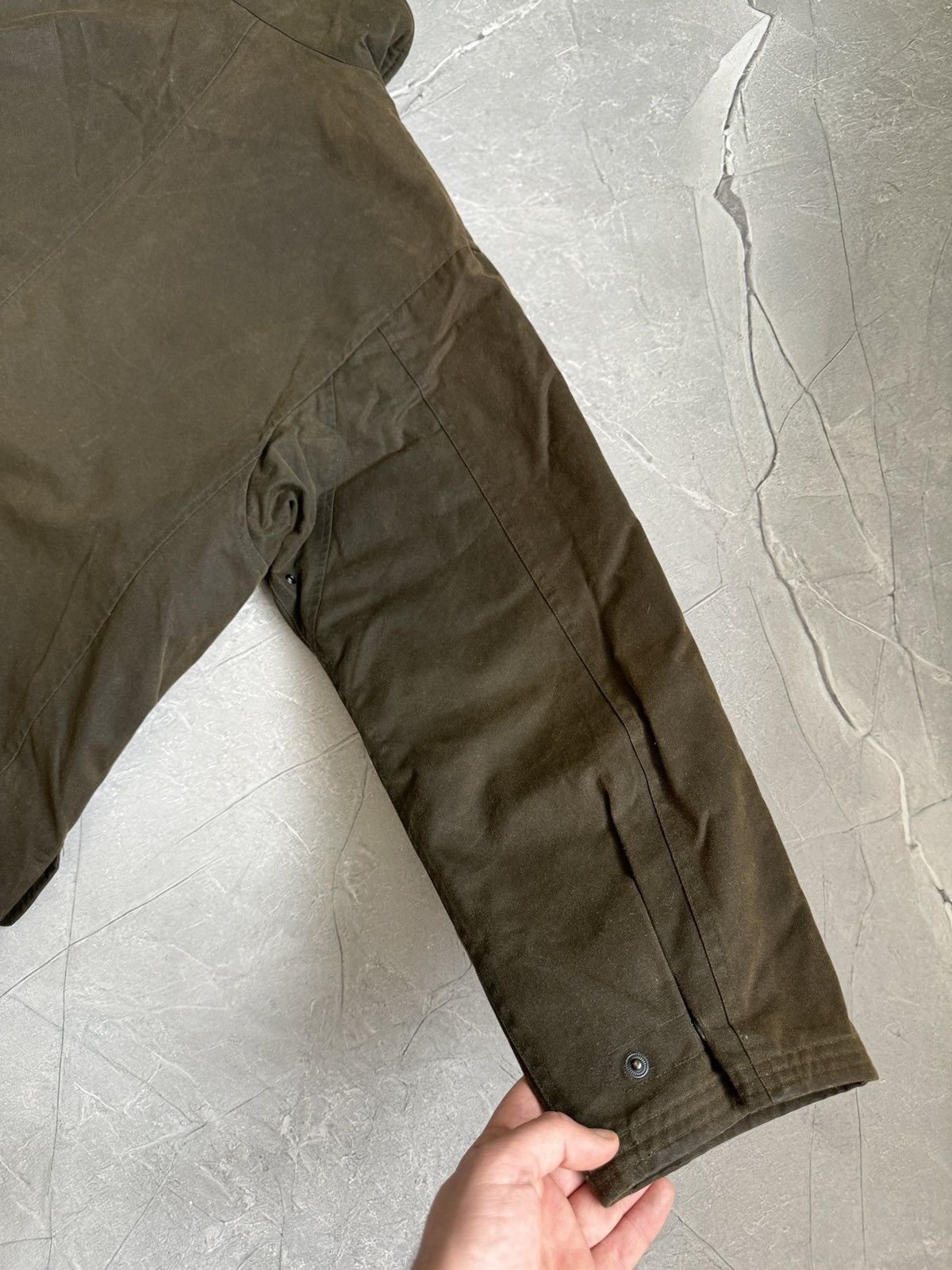 Polo Ralph Lauren Vintage 90s Polo Ralph Lauren Waxed Coat Khaki Size US L / EU 52-54 / 3 - 21 Thumbnail