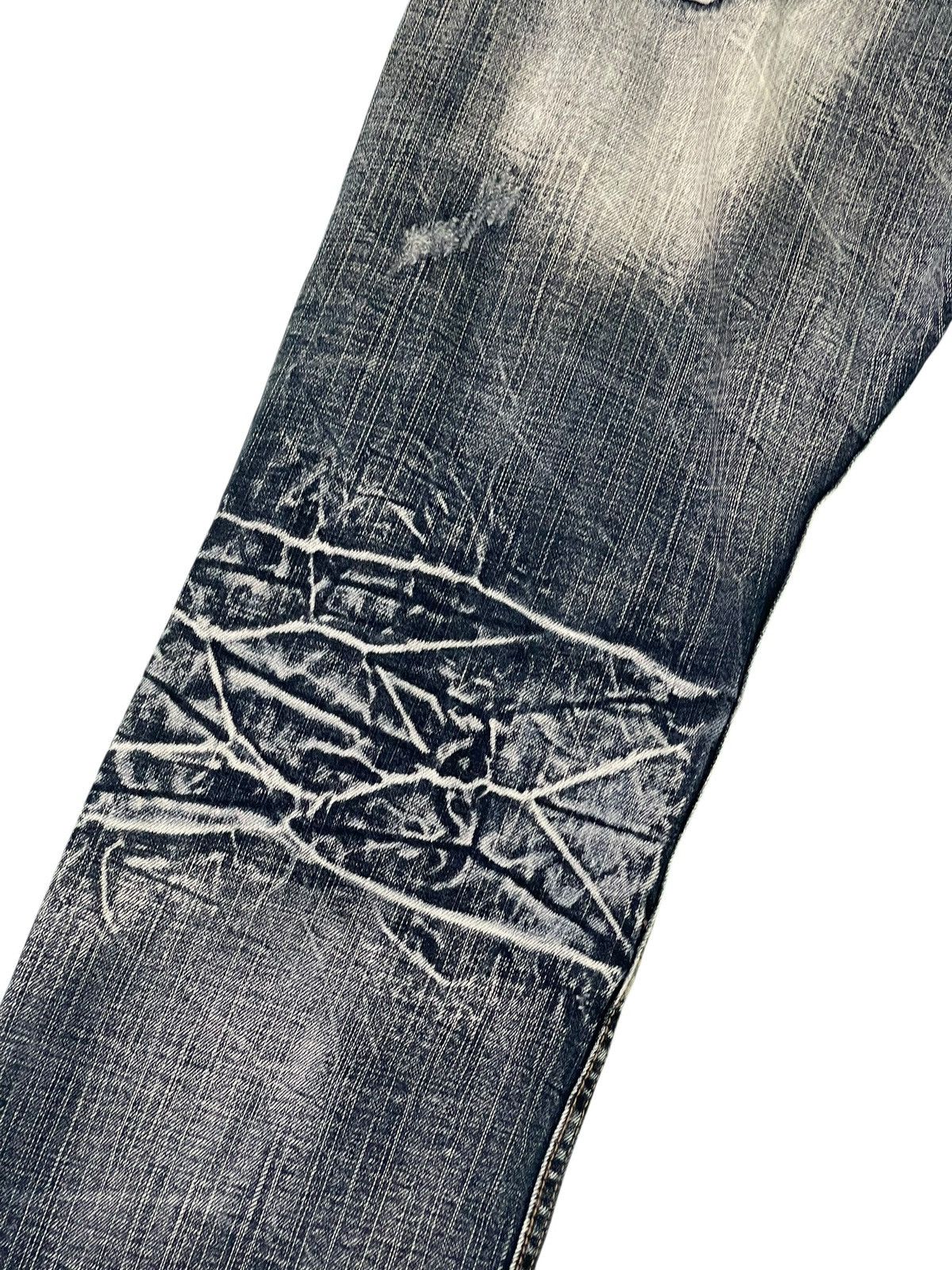 Yasuyuki Ishii Straight Jeans Sorridere Faded Acid Wash Chrome hearts 2🟦8 Size US 34 / EU 50 - 5 Thumbnail