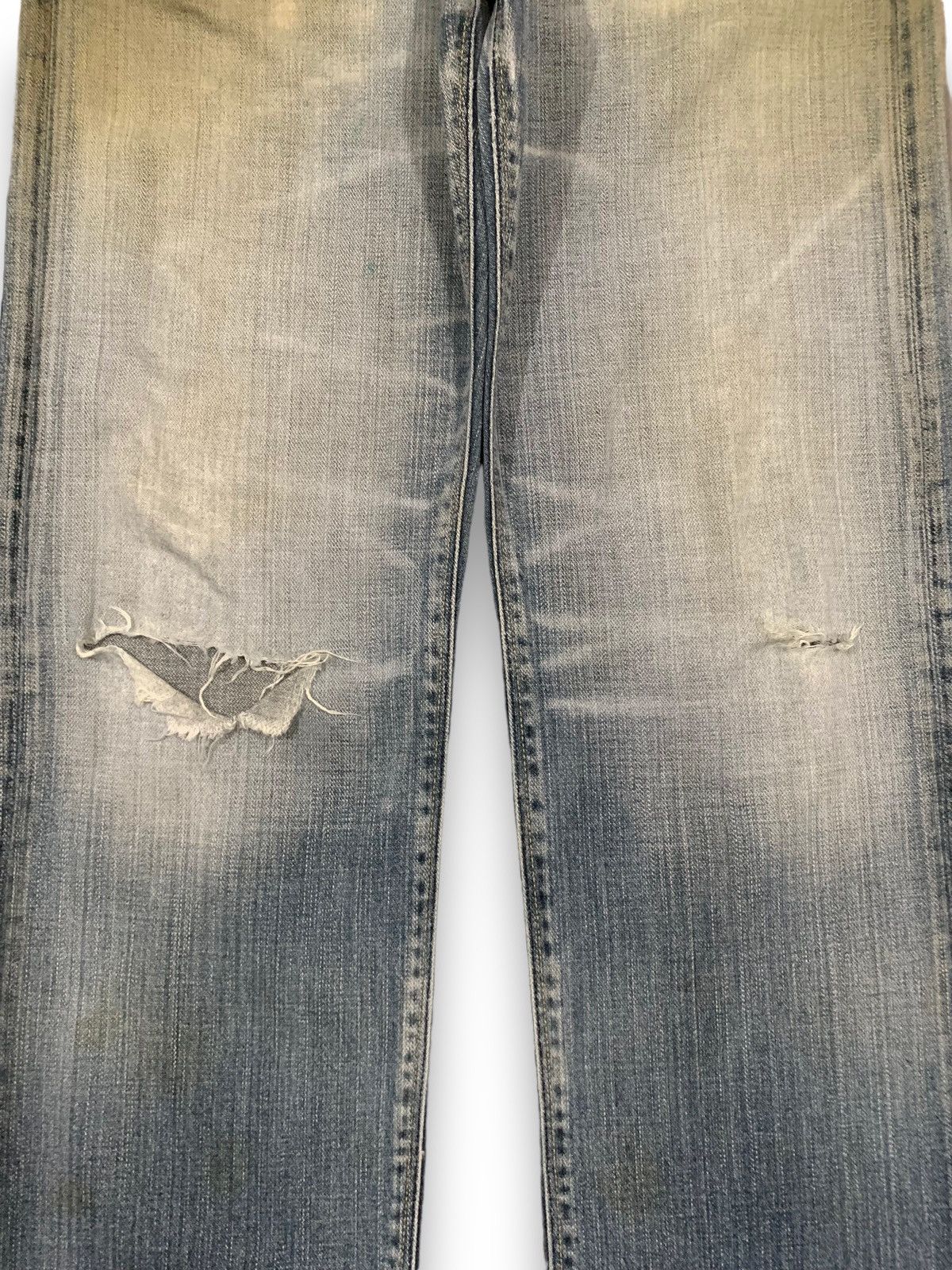 Japanese Brand × KMRii × Yasuyuki Ishii Vintage Japanese Brand Rusty Blue Washed Distressed Jeans Size US 30 / EU 46 - 6 Thumbnail