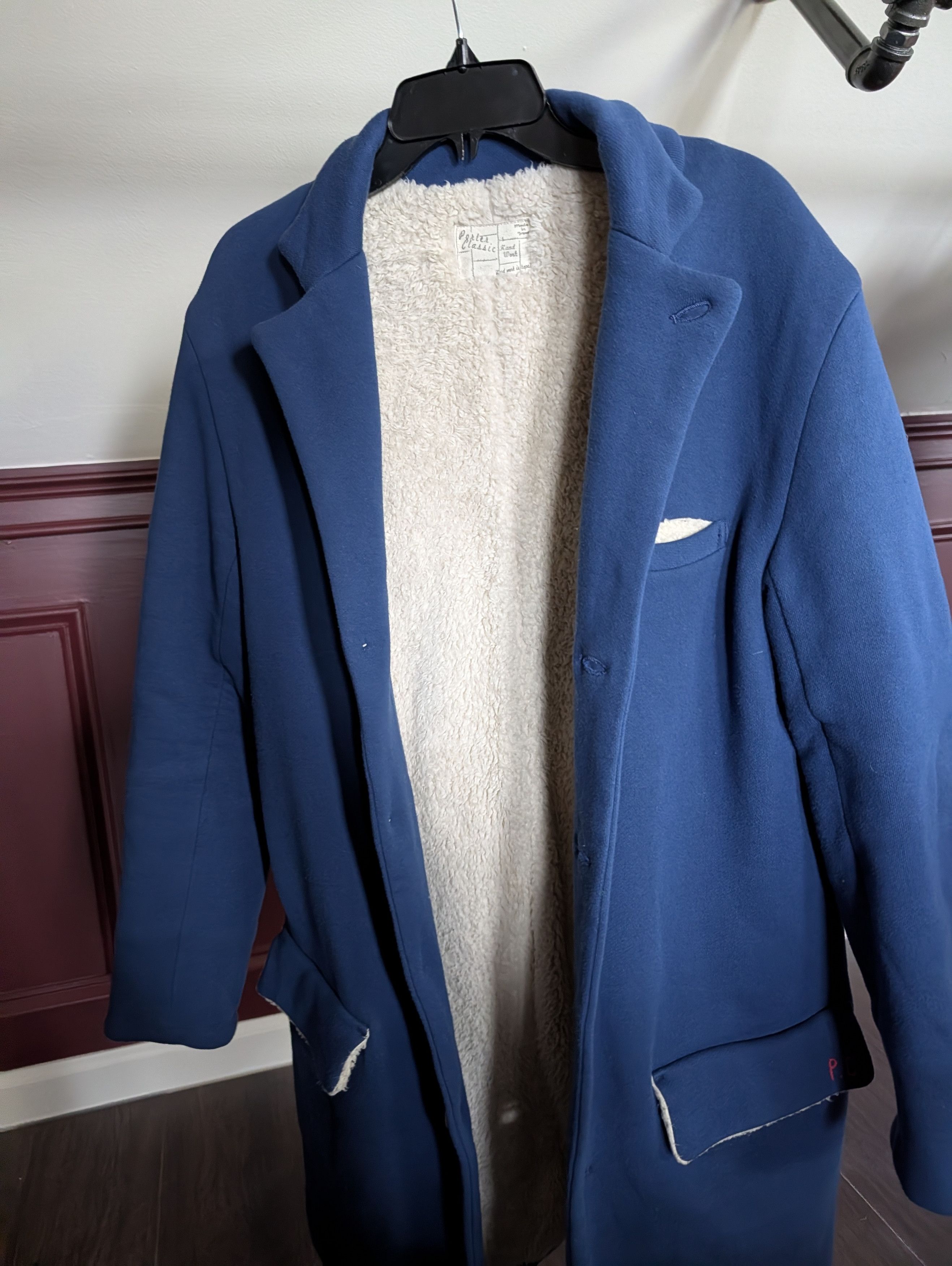 Porter PORTER CLASSIC Sherpa lined P.C. embroidery overcoat Japan Size US M / EU 48-50 / 2 - 3 Thumbnail