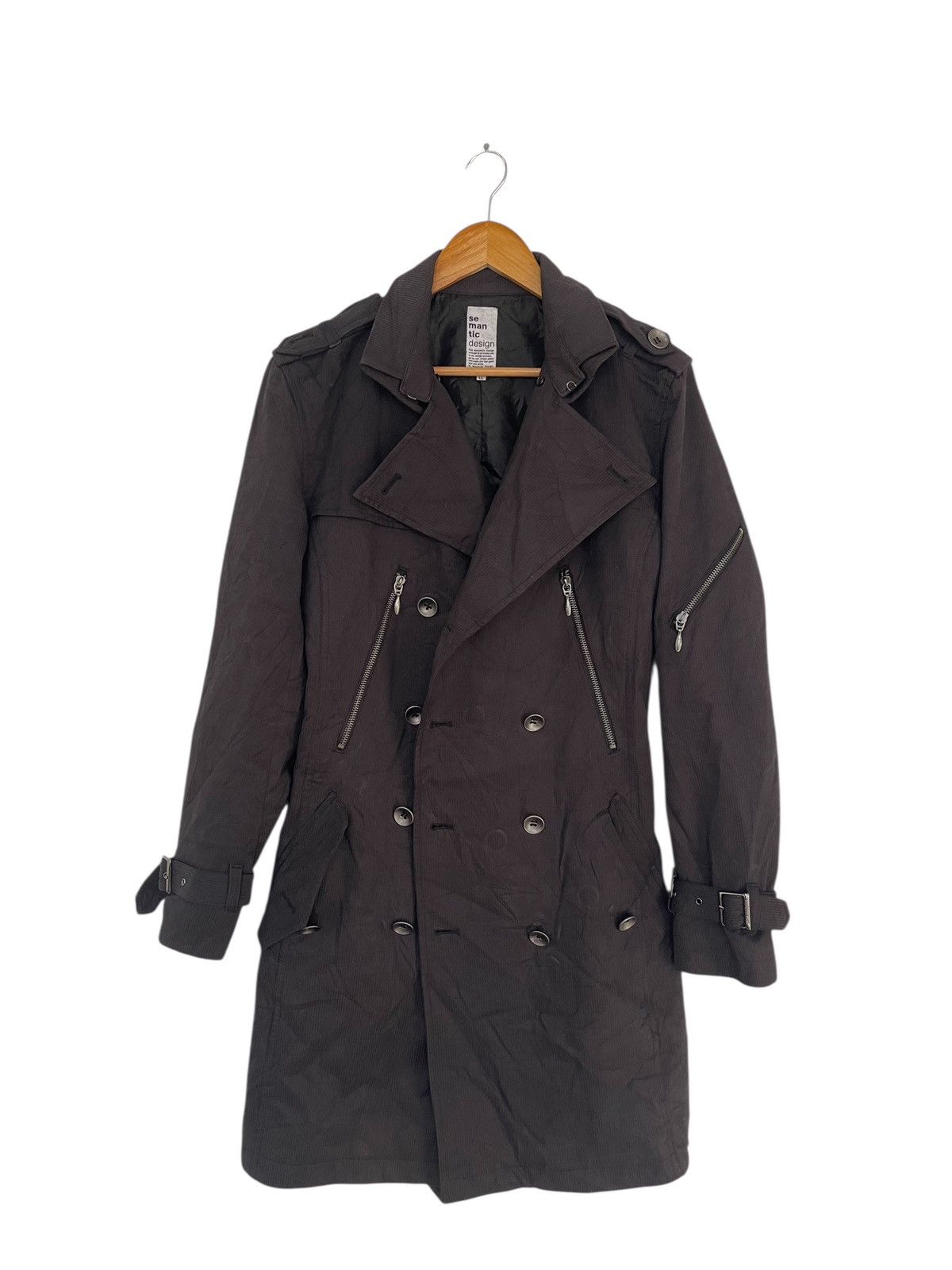 Japanese Brand × semanticdesign SEMANTIC DESIGN TRENCH COAT Size L / US 10 / IT 46 - 1 Thumbnail