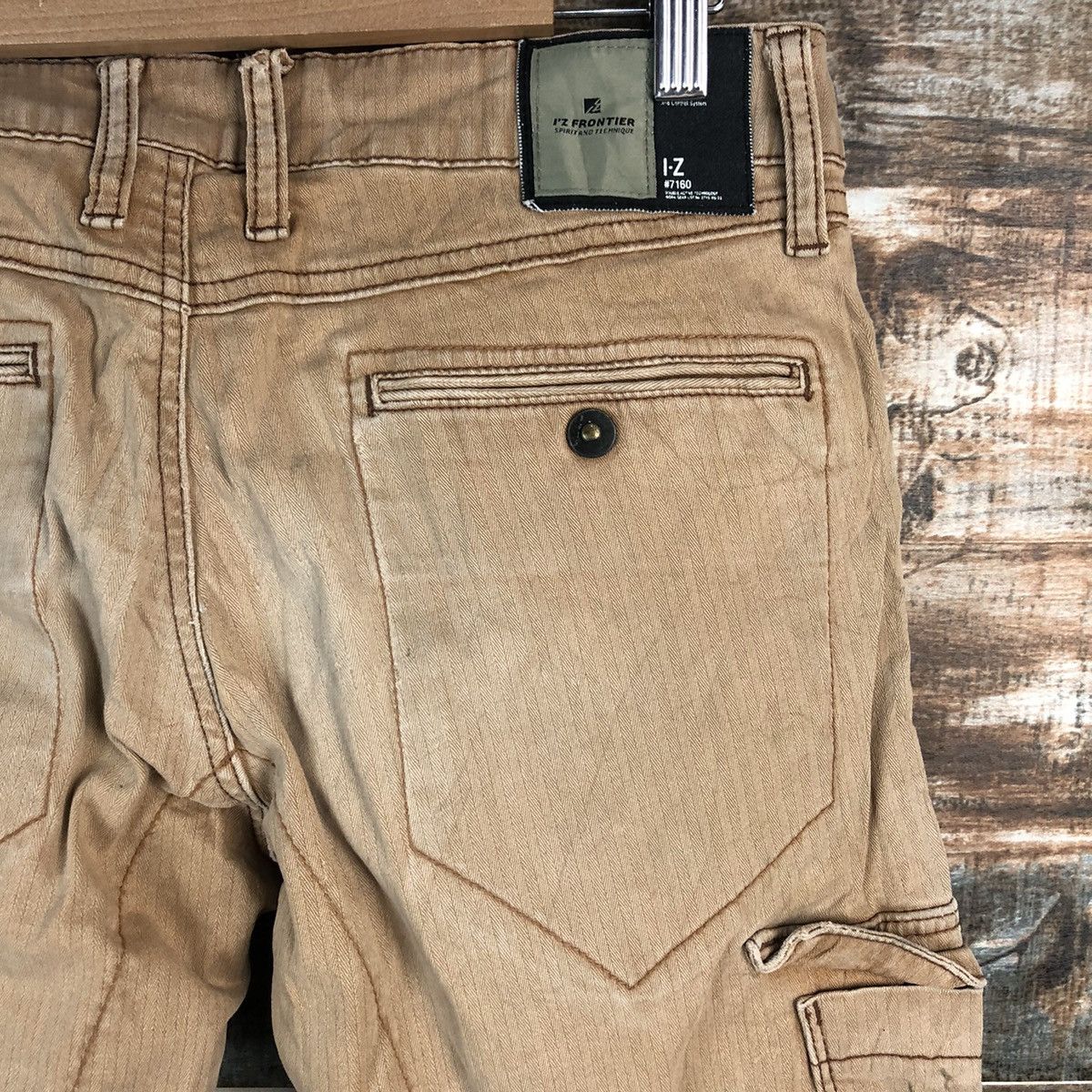 Japanese Brand Iz Frontier Brown Cargo Multipocket Pants #A1429 Size US 30 / EU 46 - 19 Thumbnail