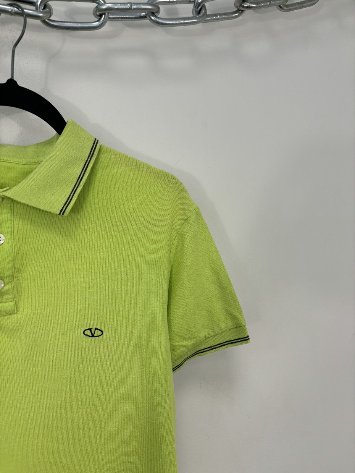 Valentino Vintage Valentino Men’s Mint Green Italian Luxury Polo Shirt Size US XL / EU 56 / 4 - 4 Thumbnail