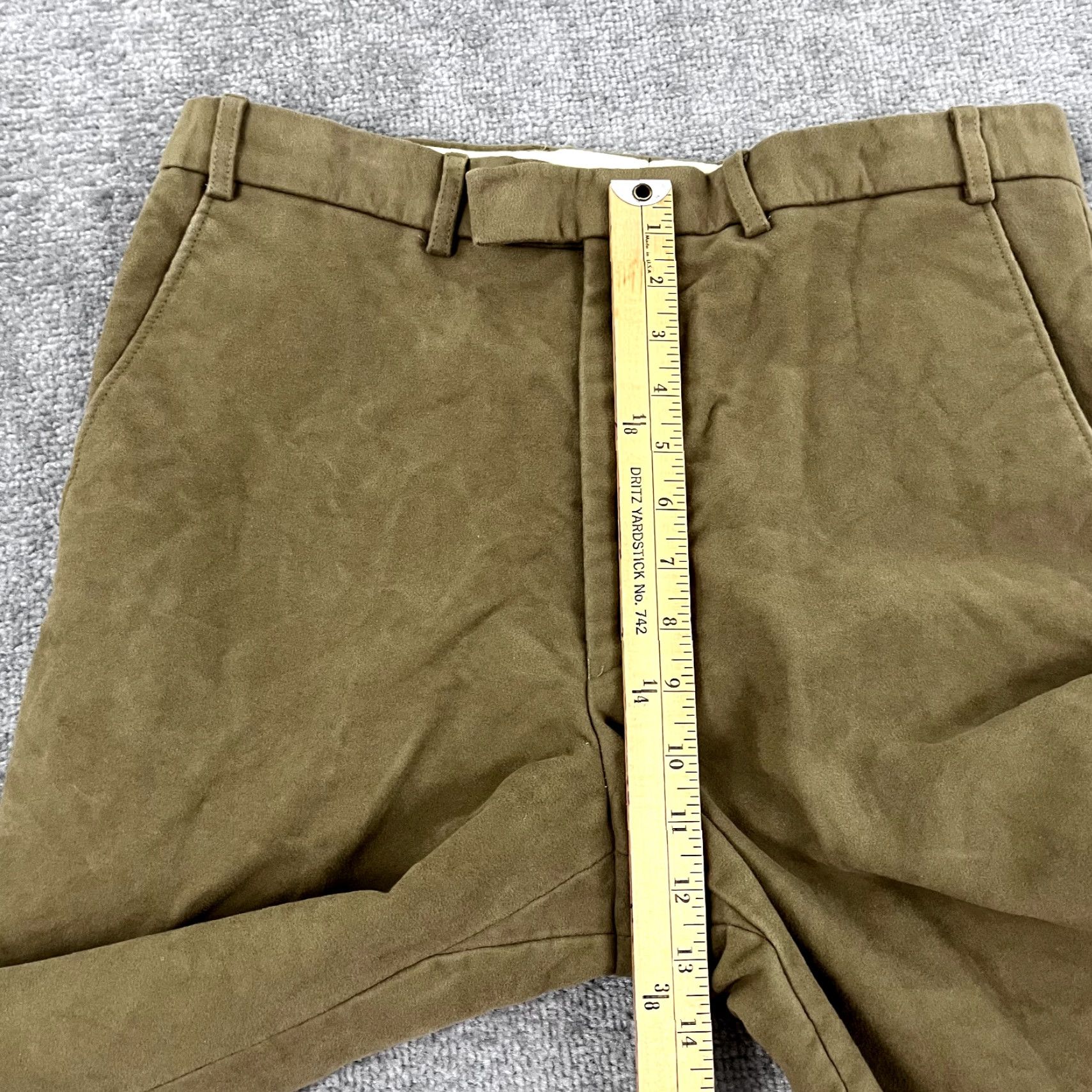 Vintage VINTAGE House of Bruar Men's Dress Pants 34x30 Brown Cotton Trousers Business Casual Slacks Size US 34 / EU 50 - 7 Thumbnail