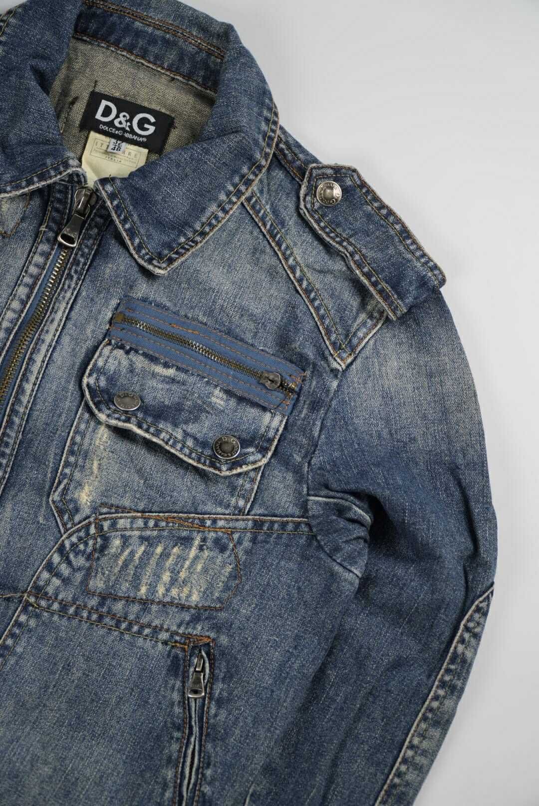 Dolce & Gabbana Dolce & Gabbana Multi Pocket Denim Jacket Size US M / EU 48-50 / 2 - 4 Thumbnail