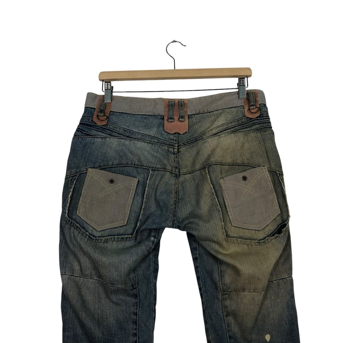PPFM 🔥VINTAGE SKINNY DENIM JEANS PPFM BONDAGE PUNK DESIGN Size US 32 / EU 48 - 11 Thumbnail