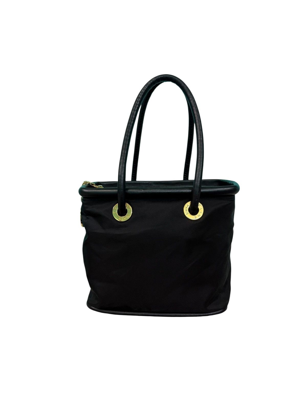 Celine RARE VINTAGE CELINE NYLON LEATHER HANDBAG Size ONE SIZE - 1 Thumbnail