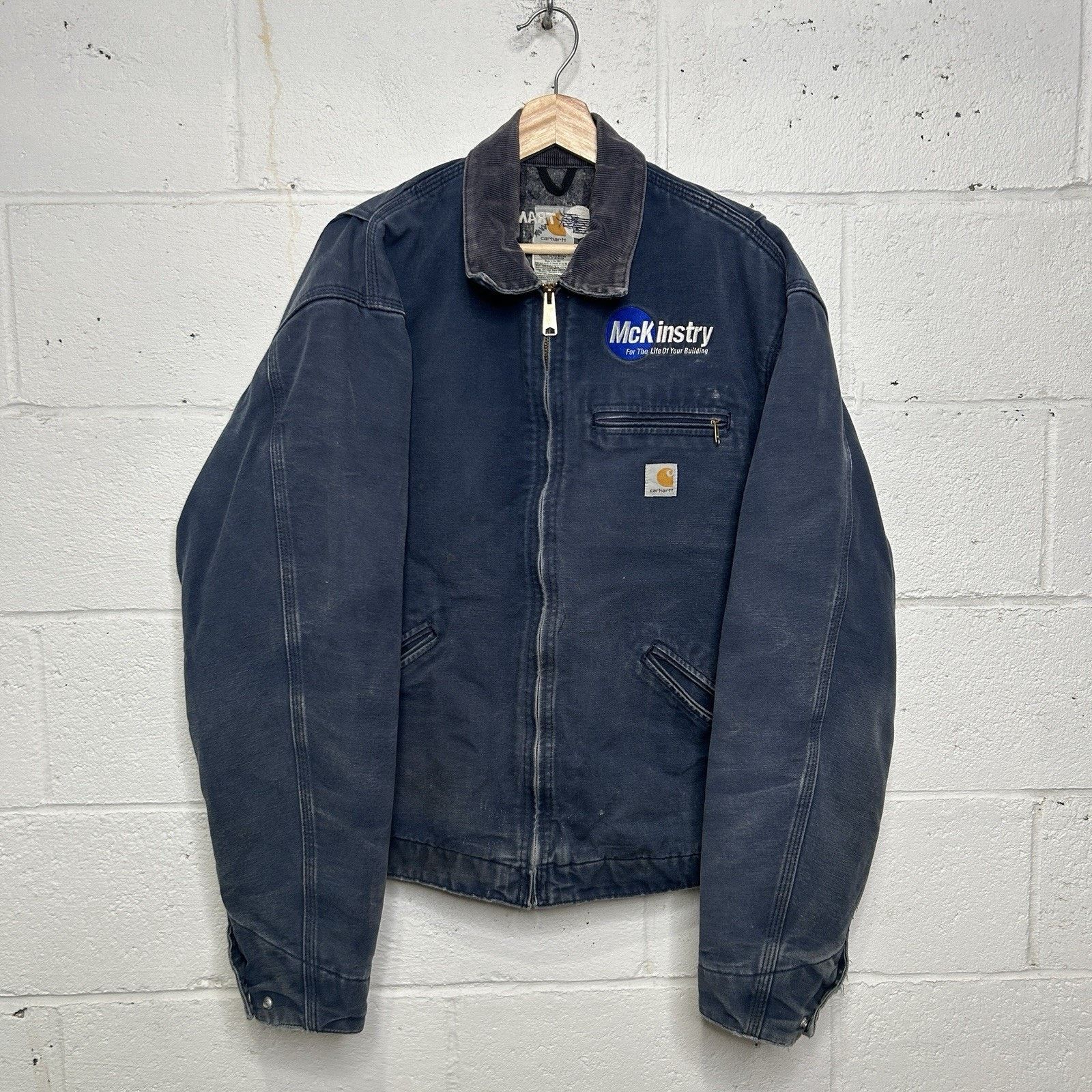 Carhartt Vintage Carhartt Blanket-Lined Detroit Jacket “Navy” J01 NVY Size US L / EU 52-54 / 3 - 1 Thumbnail