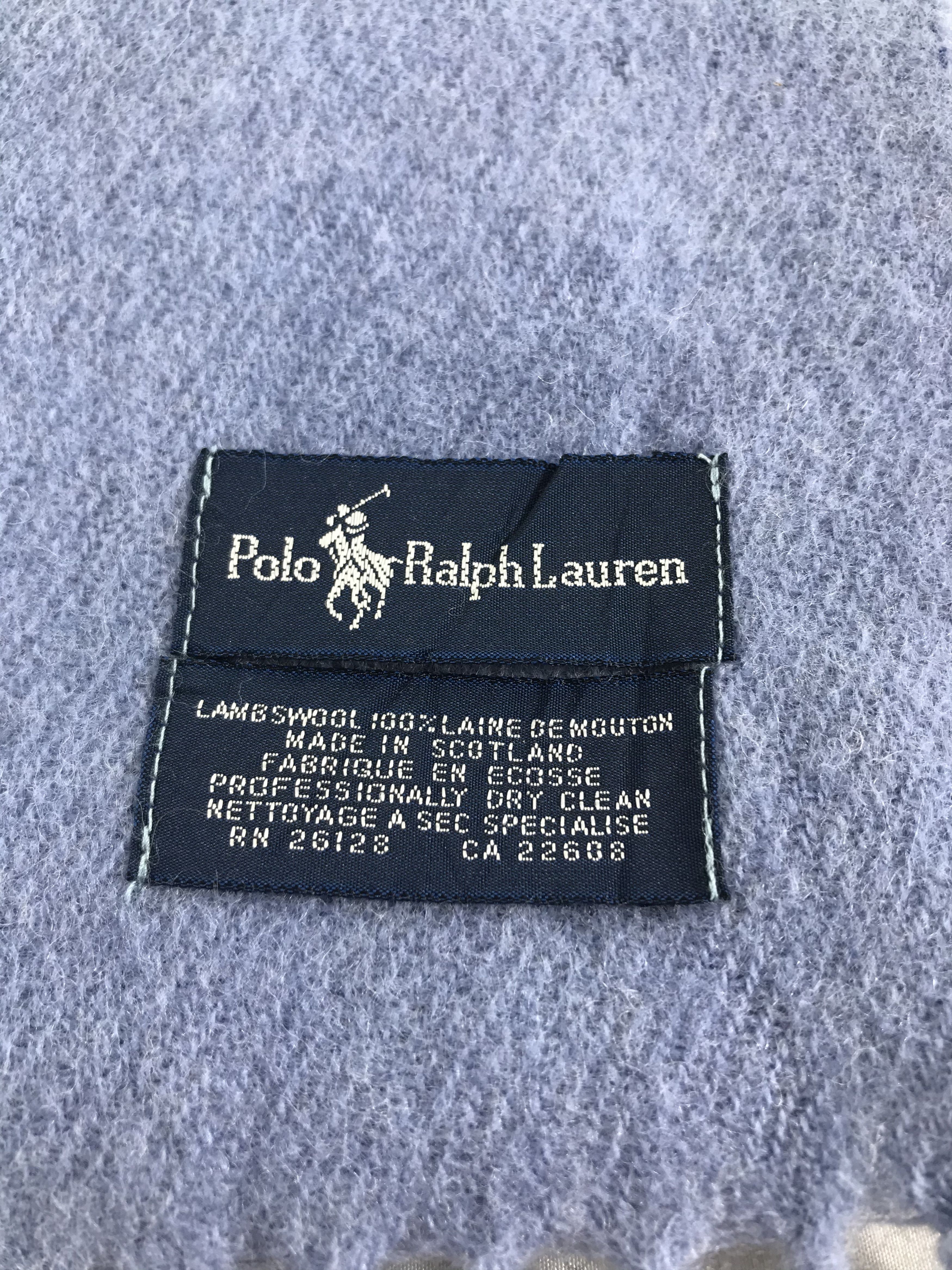 Polo Ralph Lauren Polo Ralph Lauren Wool Scarf Muffler V264 Size ONE SIZE - 11 Thumbnail