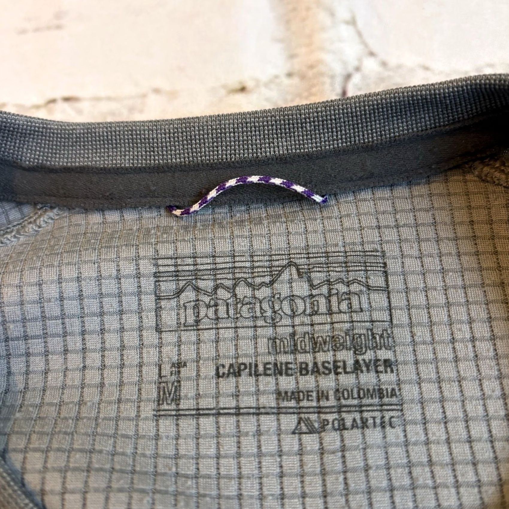 Patagonia Patagonia Capilene Midweight Crew Baselayer Shirt Gray Adult M Mens Size US M / EU 48-50 / 2 - 6 Thumbnail