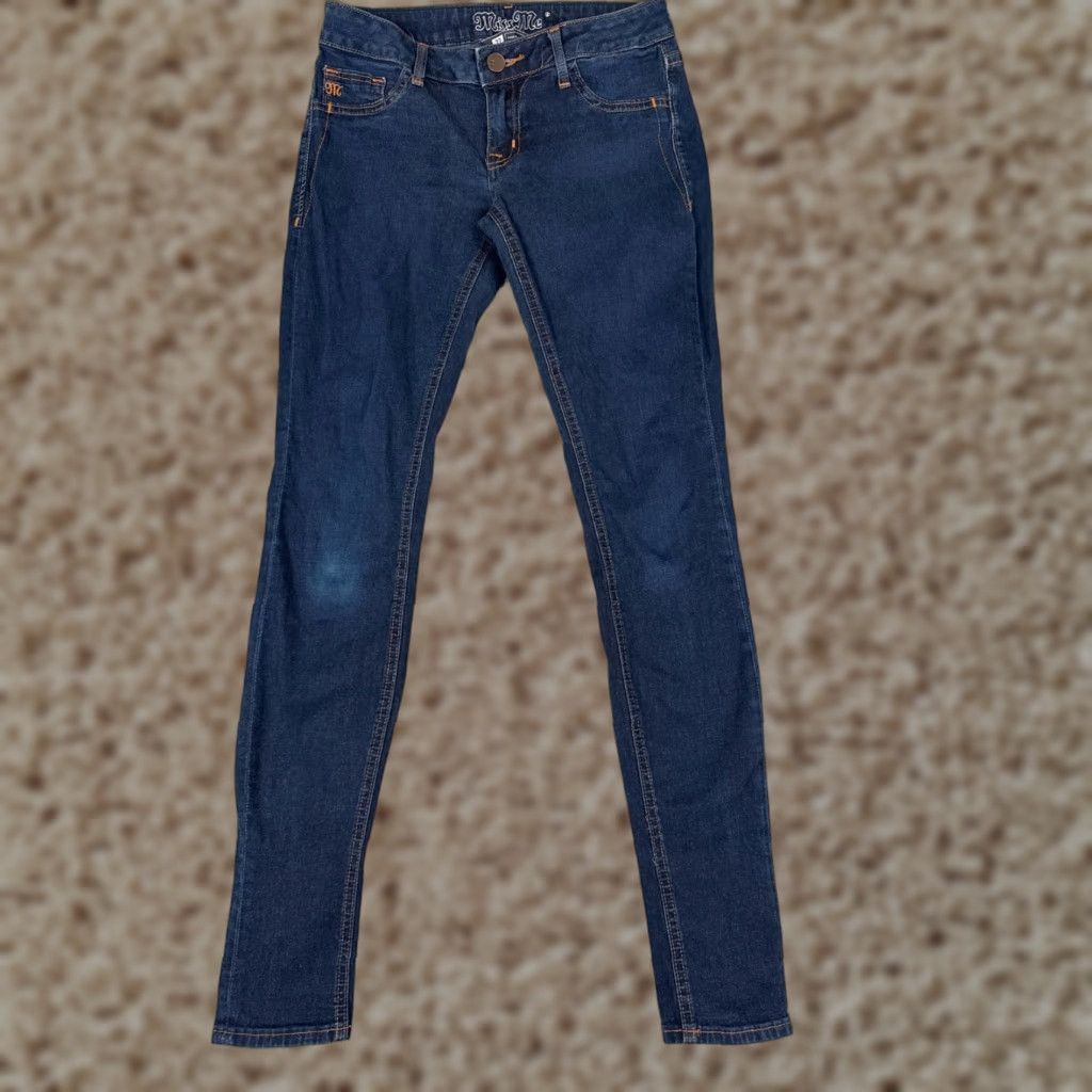 Miss Me Miss Me Jeans Women 27 Blue Denim Ashley Low Rise Jegging Dark Wash Cotton 27x30 Size 27" / US 4 / IT 40 - 1 Thumbnail