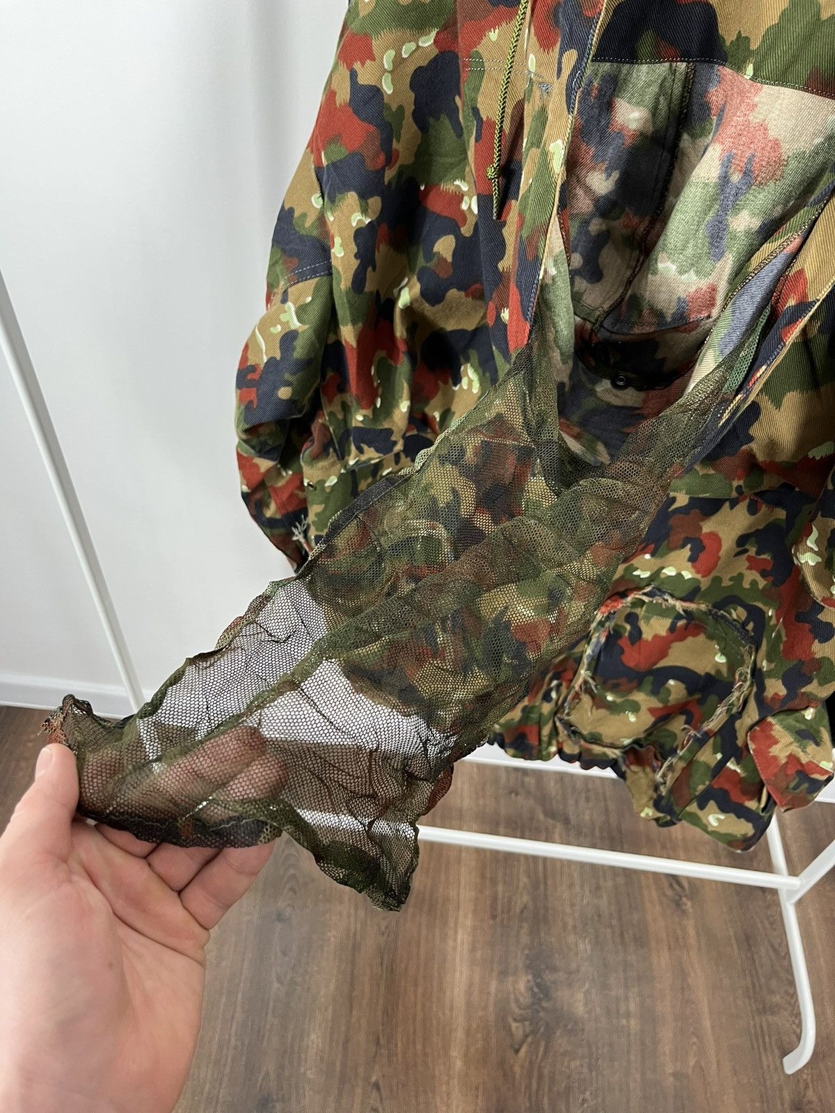 Vintage Vintage Military Camo Jacket Size US XL / EU 56 / 4 - 16 Thumbnail