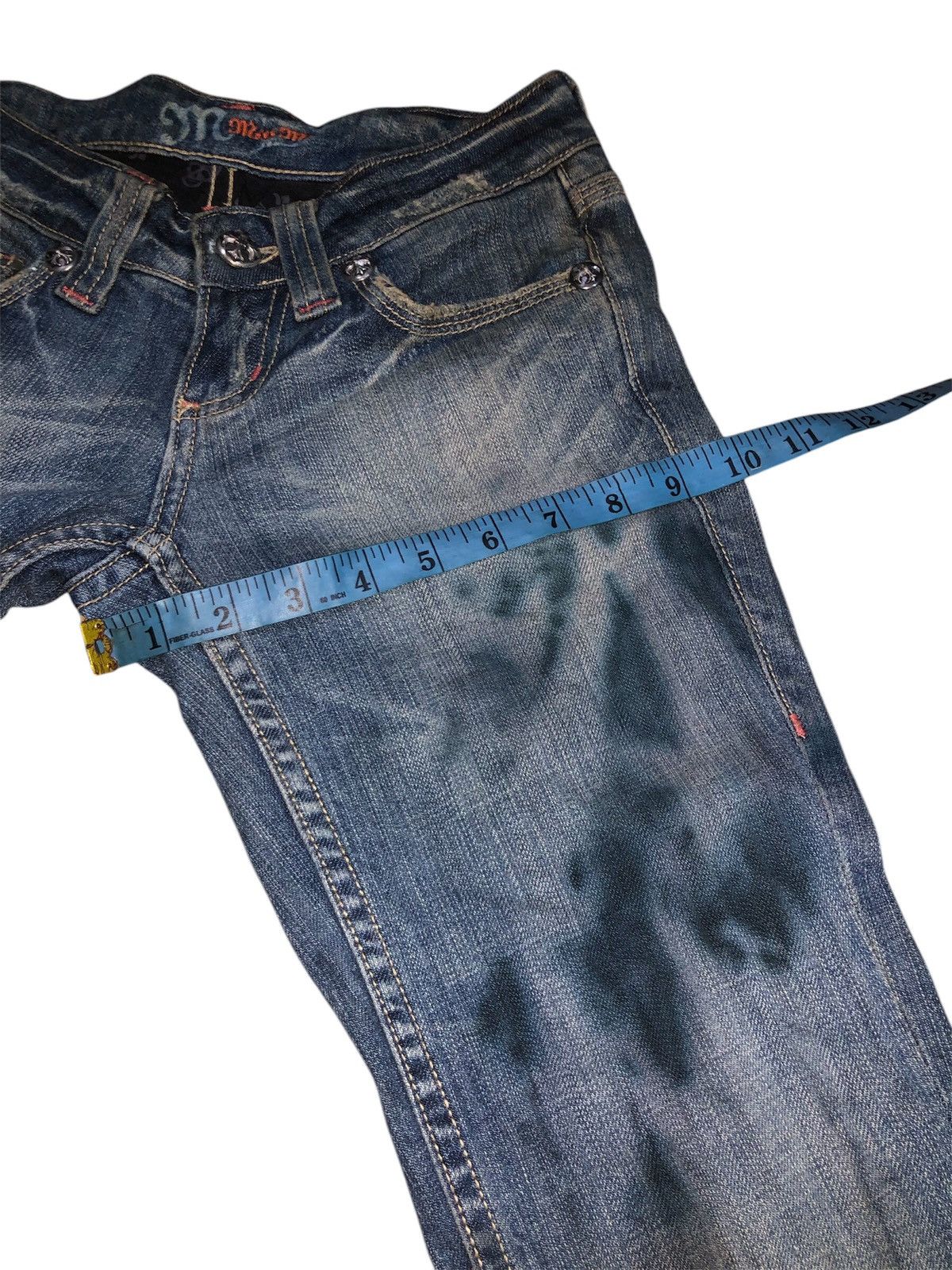 Designer × Japanese Brand × Miss Me Vintage Miss Me Denim Jeans Leather Cross Patches Size 28" / US 6 / IT 42 - 4 Thumbnail