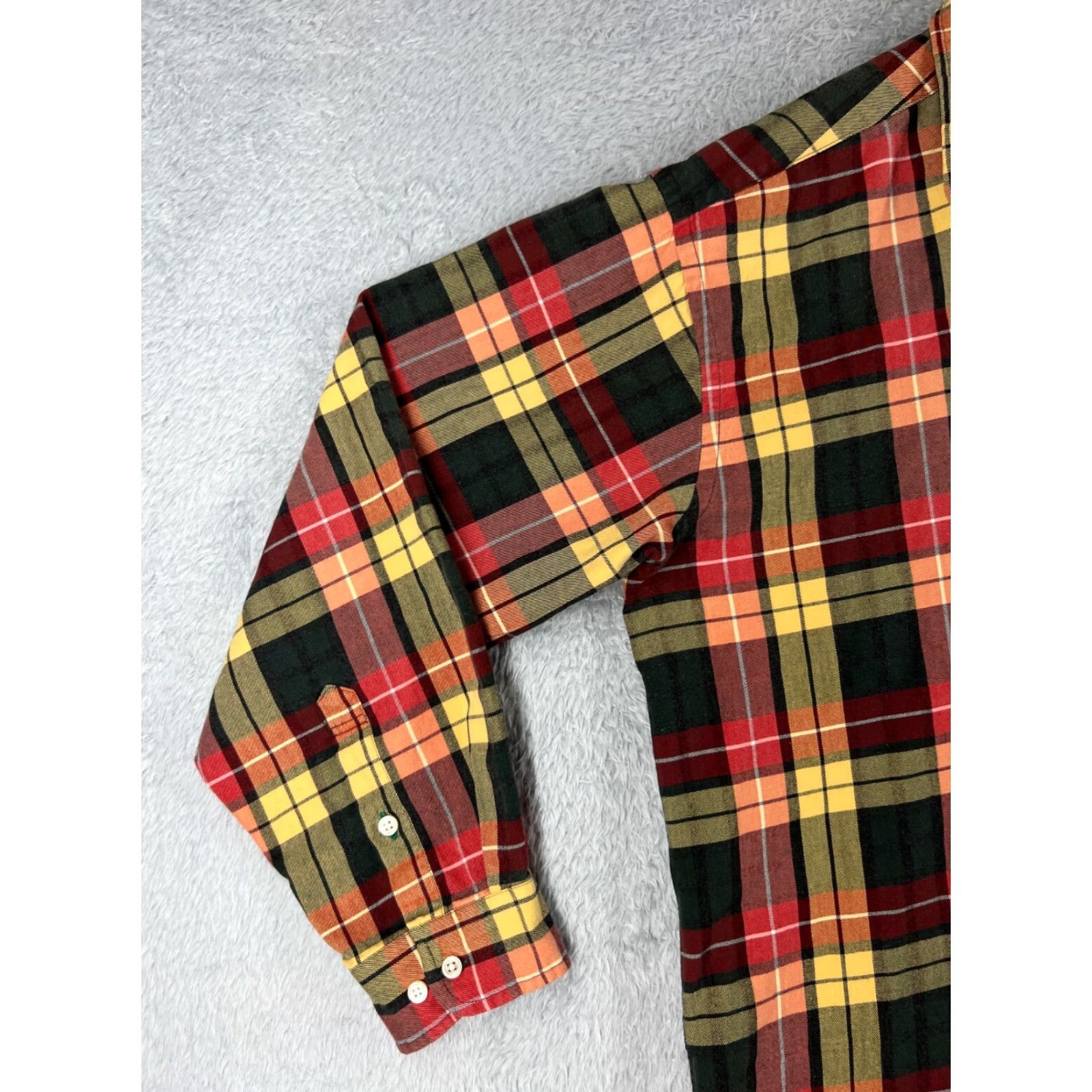 Tommy Hilfiger Tommy Hilfiger Shirt Men XL Green Yellow Plaid Soft Cotton Pocket Size US XL / EU 56 / 4 - 3 Thumbnail