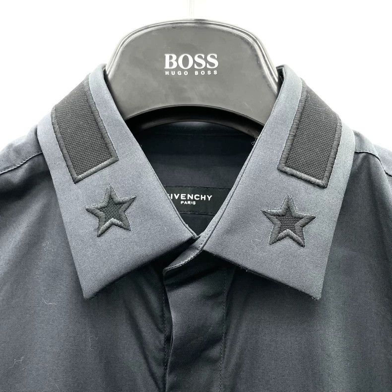 Givenchy Givenchy Blue Star Embroidered Shirt Size US M / EU 48-50 / 2 - 3 Thumbnail