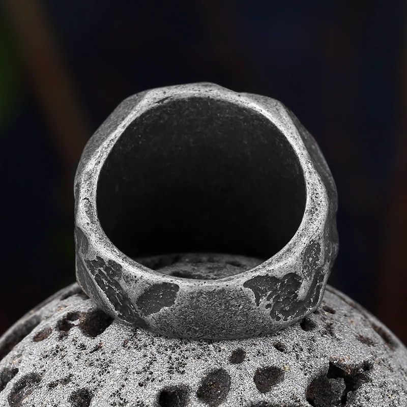Japanese Brand × Jewelry × Vintage Hole Stainless Steel Ring Size ONE SIZE - 4 Thumbnail