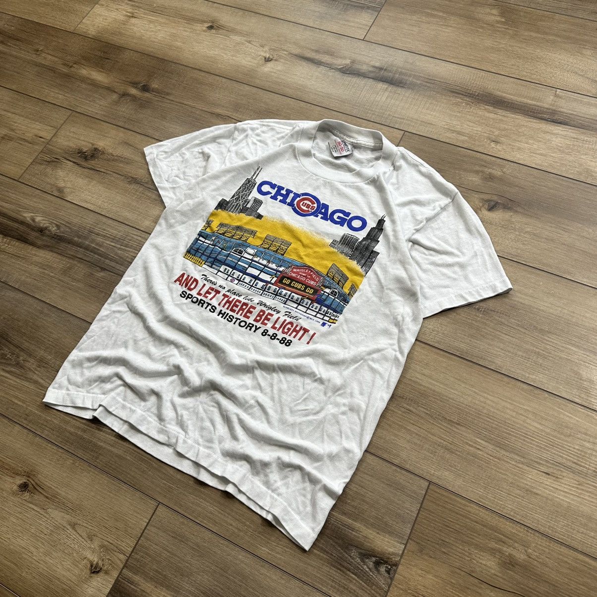 MLB Vintage 1988 Chicago Cubs Wrigley Field MLB Historical Tee Size US L / EU 52-54 / 3 - 3 Thumbnail