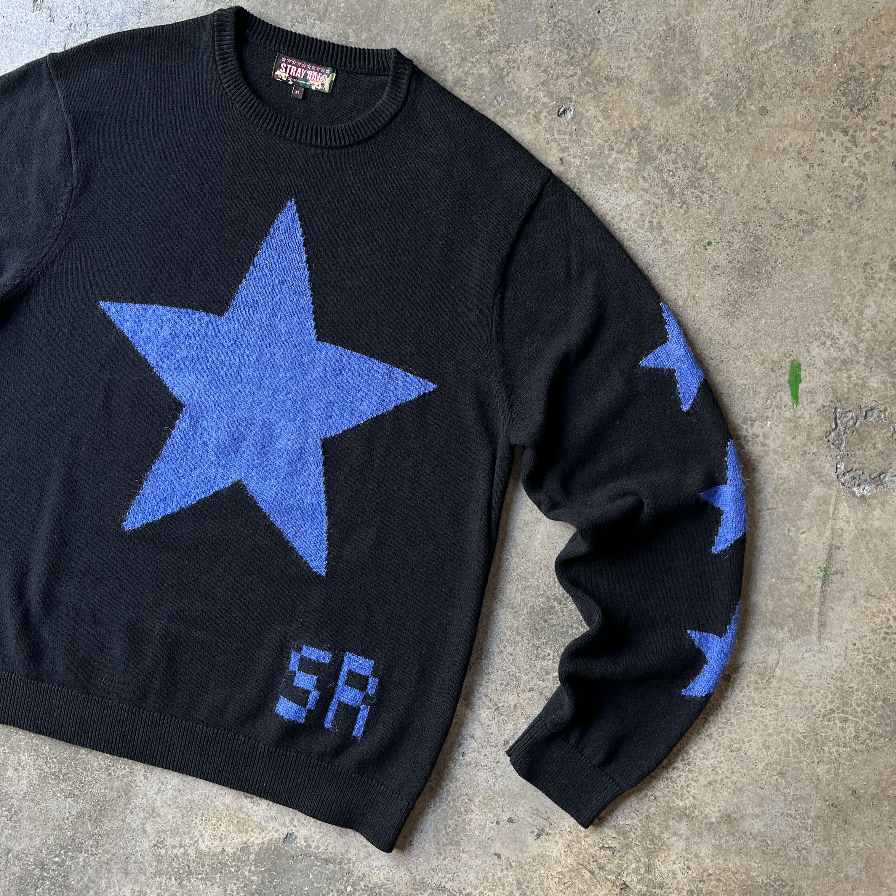 Stray Rats Stray Rats Mohair Stars Sweater Billy Corgan Inspo Size US XL / EU 56 / 4 - 5 Thumbnail
