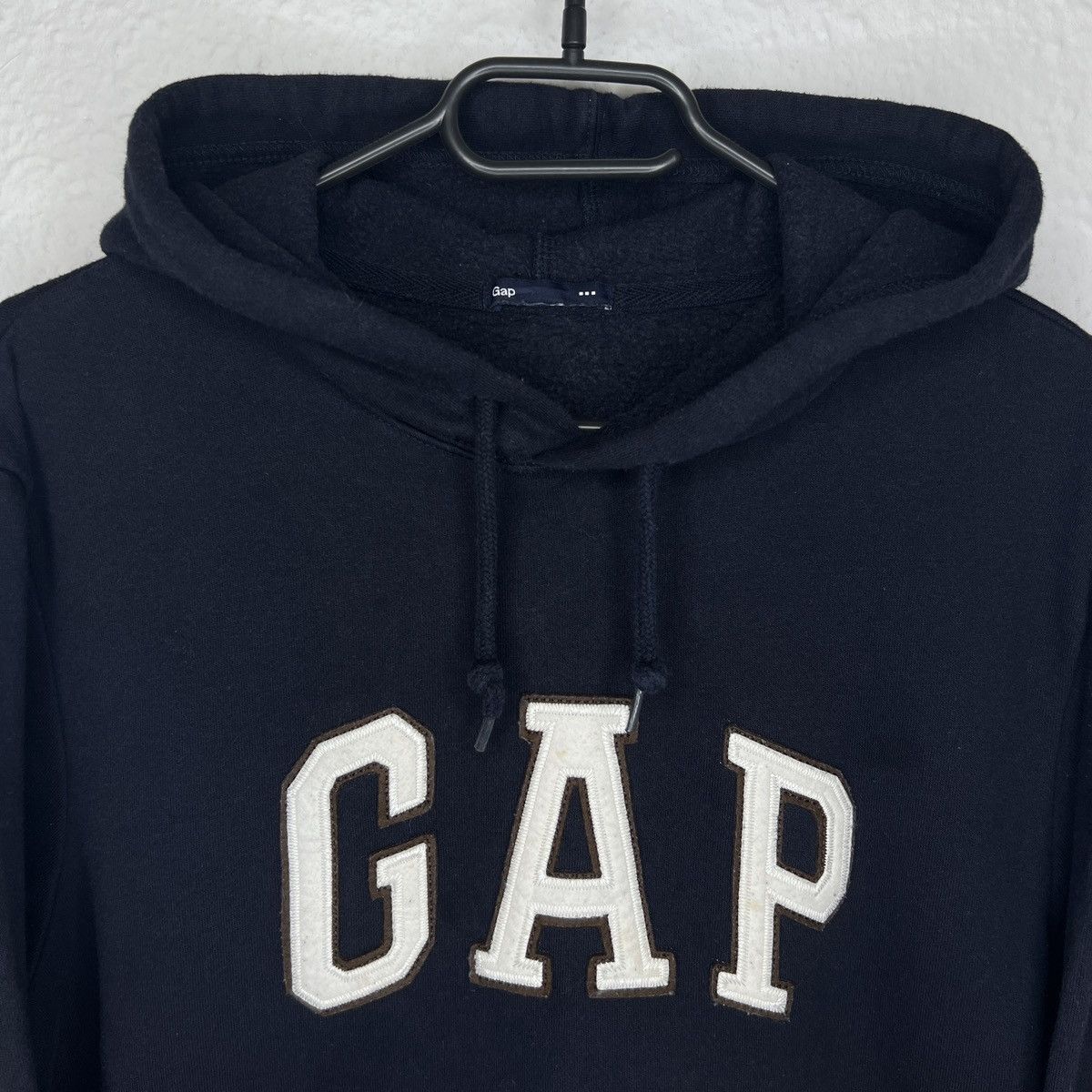 Gap Gap Vintage Hoodie Navy Big Logo Spellout Retro Y2K Drill Size US M / EU 48-50 / 2 - 4 Thumbnail