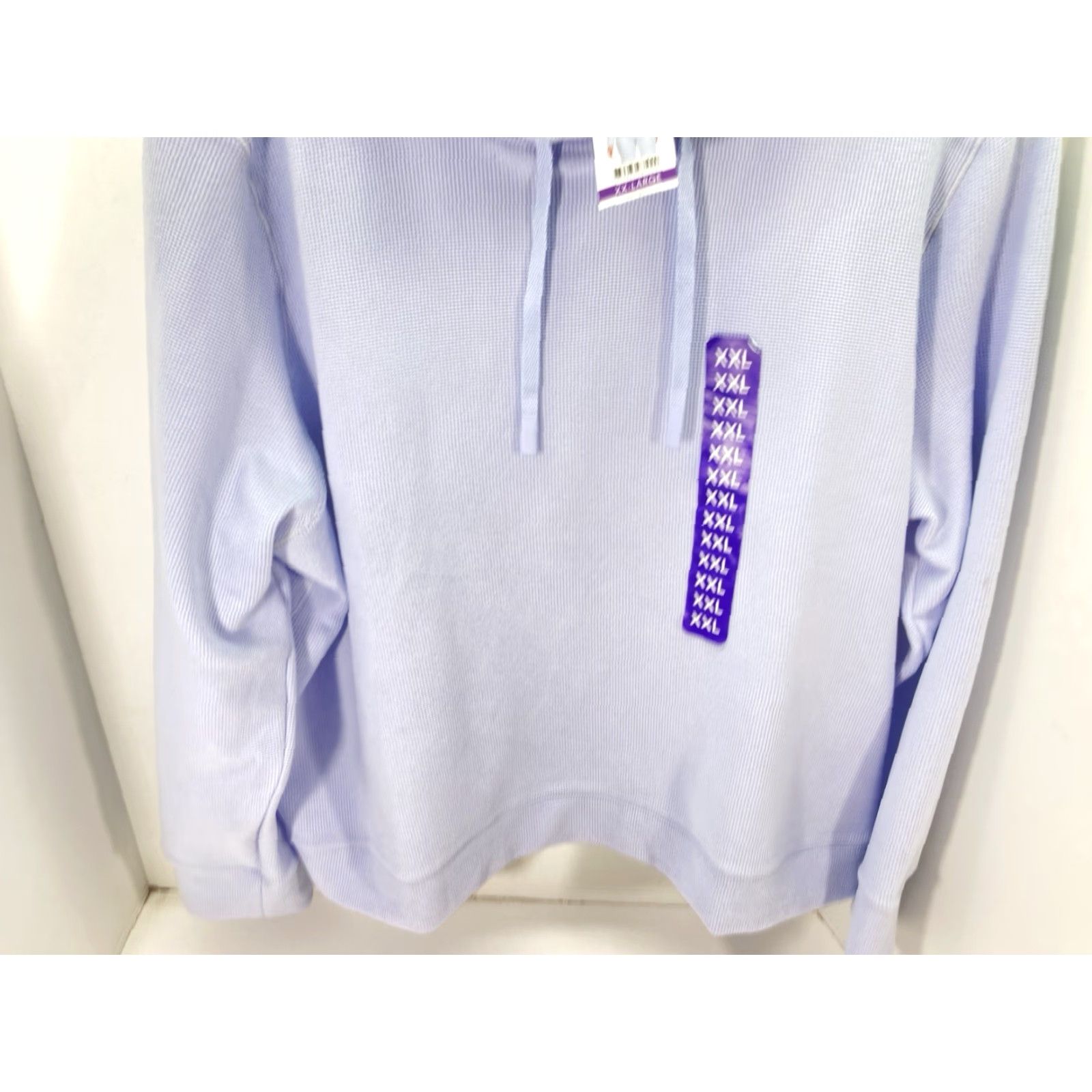 DKNY VINTAGE DKNY Waffle Hoodie Sweatshirt Women 2XL Blue Pullover Long Sleeve NWT Size XXL / US 16-18 / IT 52-54 - 3 Thumbnail
