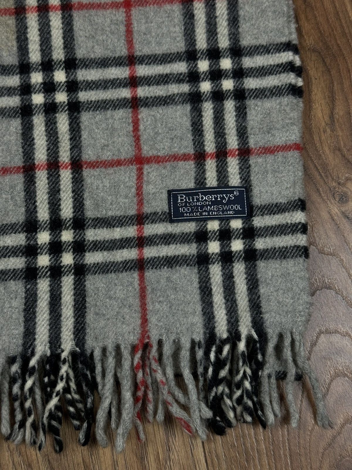 Burberry Vintage wool scarf Burberry’s 90s original luxury item Size ONE SIZE - 2 Thumbnail