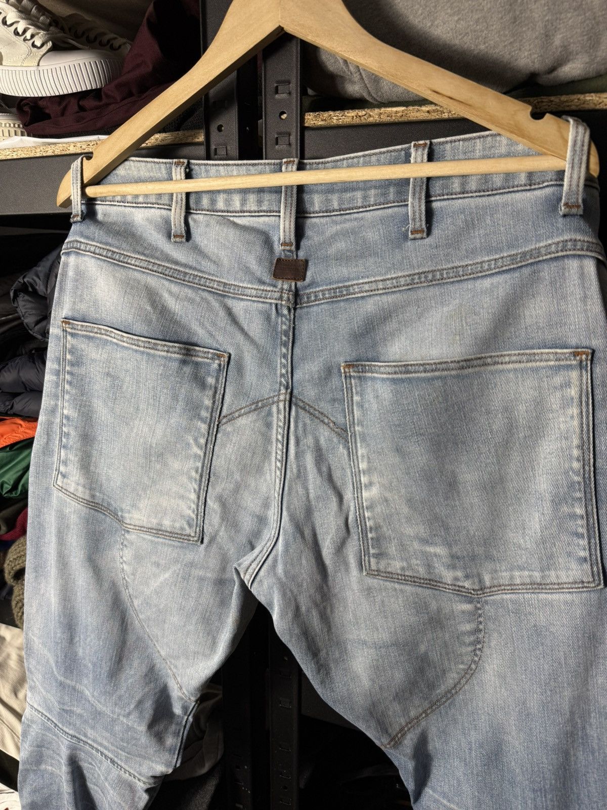G-Star 🔥 G-Star RAW 5620 Elwood 3D Slim Biker Moto Jeans W35 L34 Size US 35 - 14 Thumbnail
