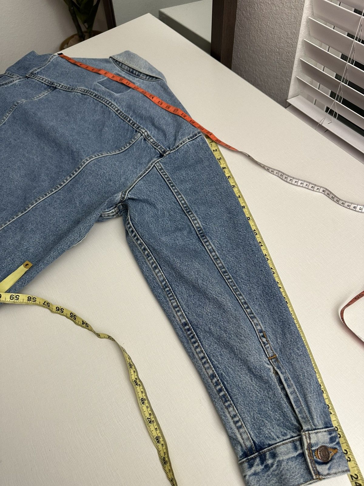 Levi's × Levi's Vintage Clothing × Vintage Vtg 90s Levi's 527 Buttons Stamp Trucker Jacket Made in USA Size US M / EU 48-50 / 2 - 11 Thumbnail