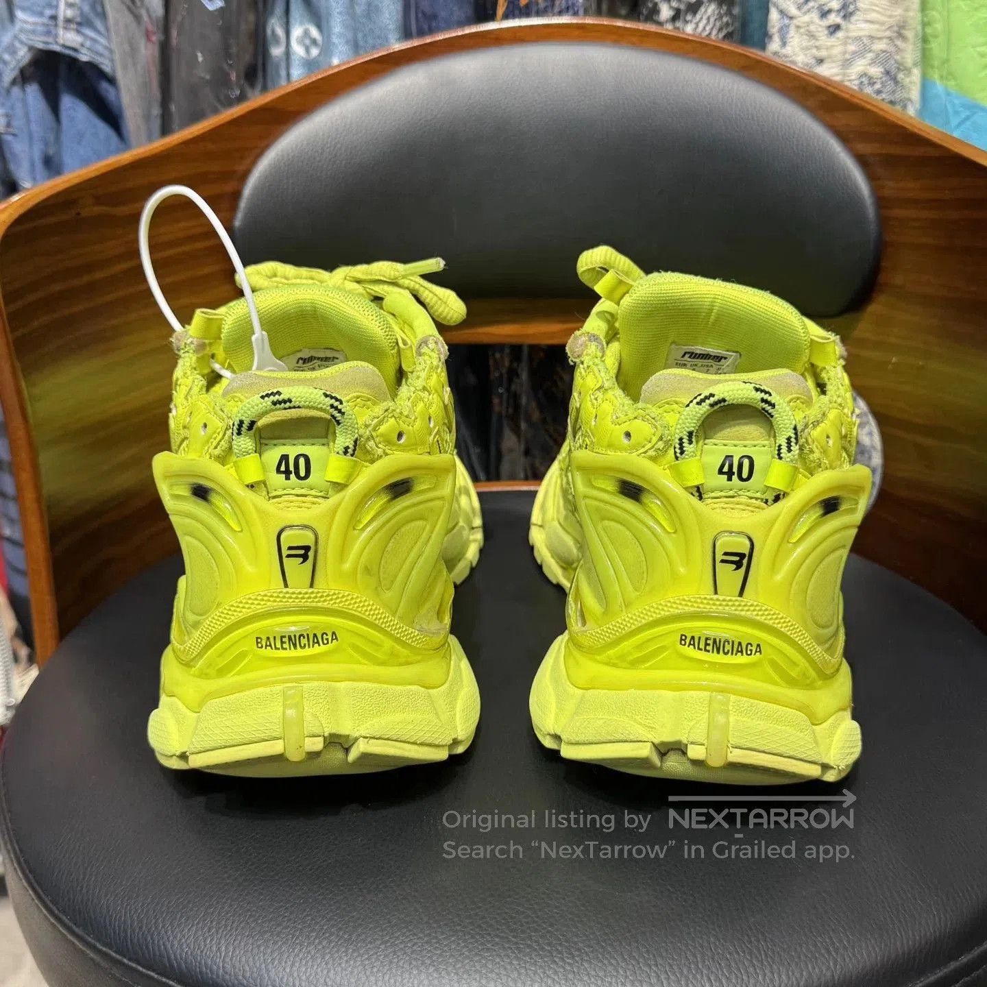 Balenciaga Yellow High-Top Sneakers Size 7. Size US 7 / EU 40 - 3 Thumbnail