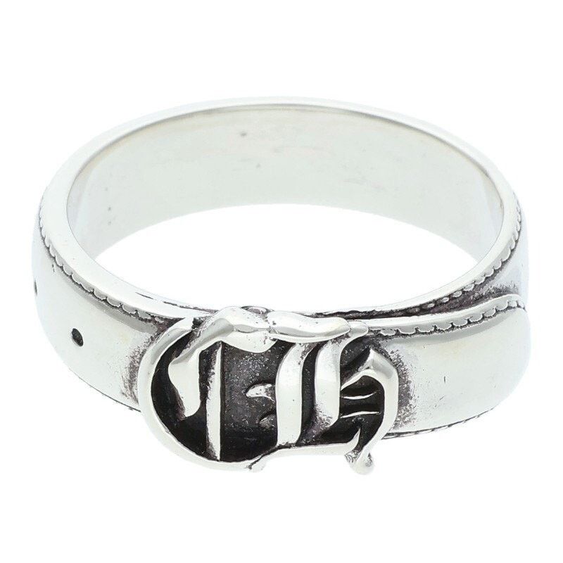Chrome Hearts Chrome Hearts No. 21 Belted CH Logo Silver Ring Size ONE SIZE - 1 Thumbnail
