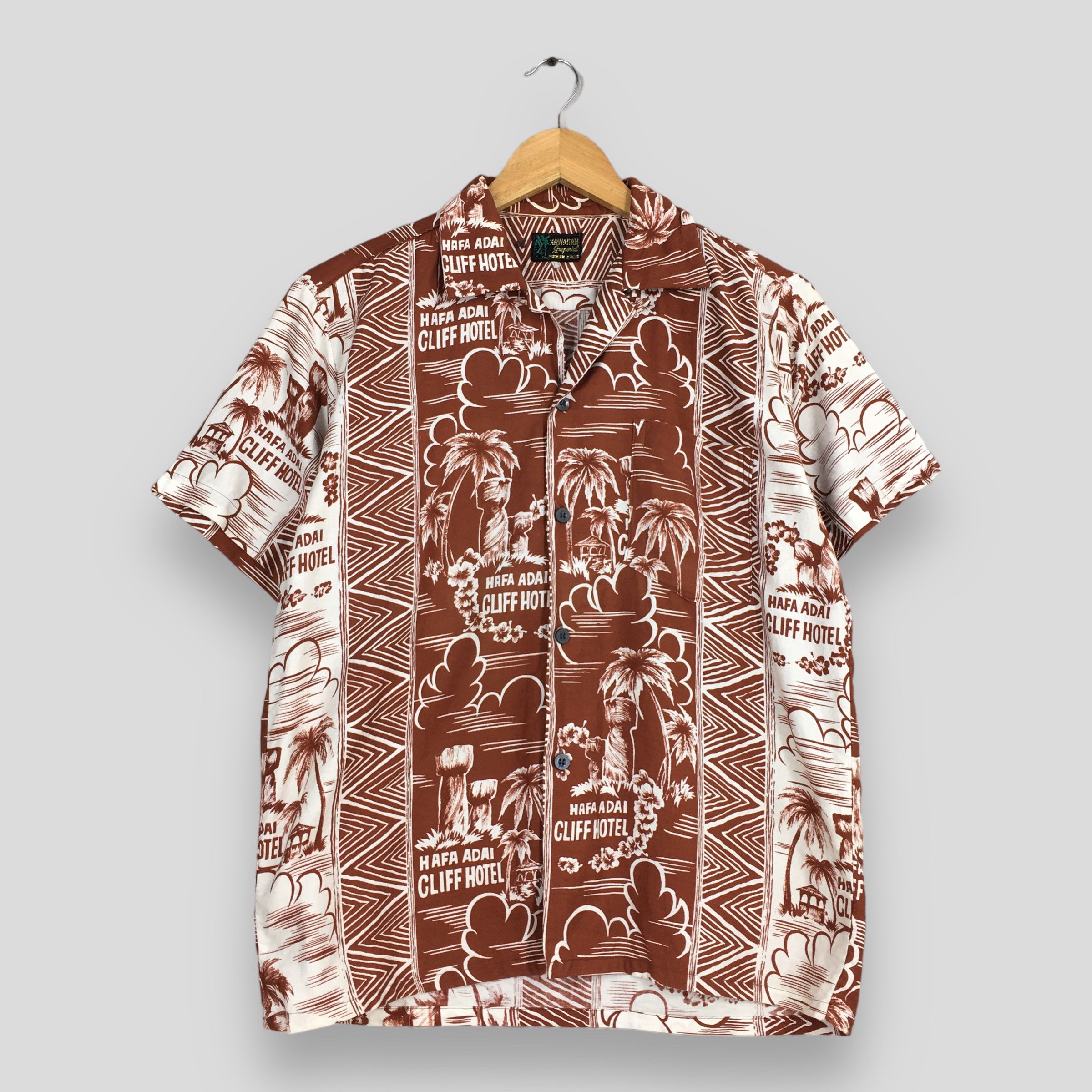 Other Vintage Hawaii Aloha Brown 70s Surf Shirts Medium Size US M / EU 48-50 / 2 - 1 Thumbnail