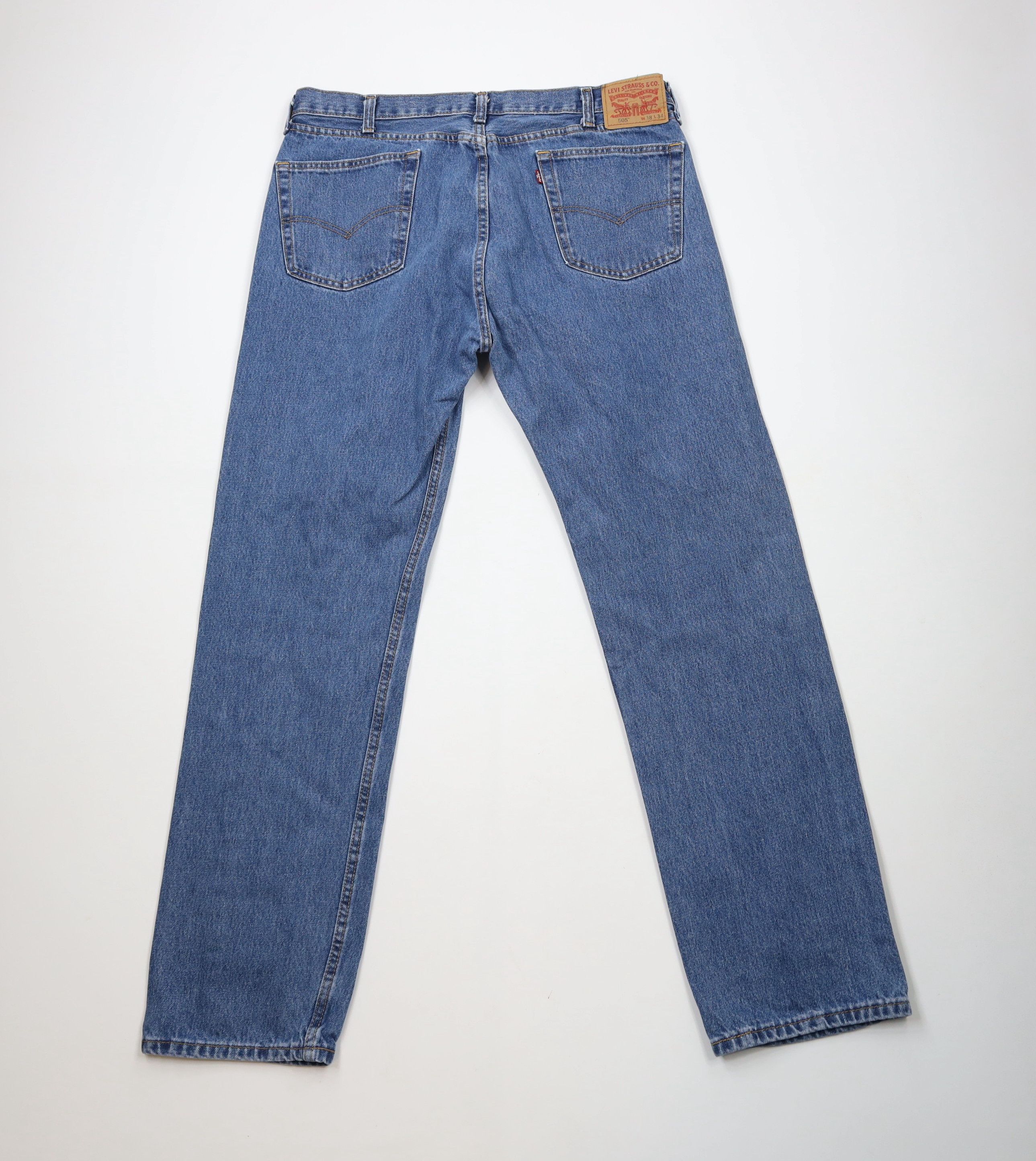 Levi's × Vintage Vintage Y2K Levis 505 Fit Straight Leg Denim Jeans Blue Size US 38 / EU 54 - 9 Thumbnail