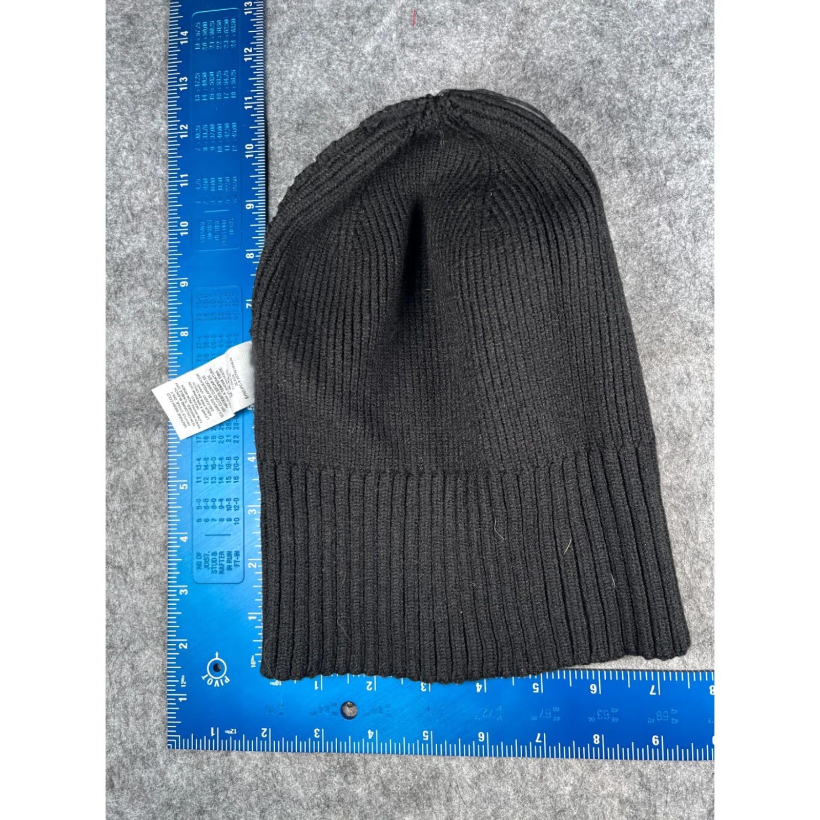 Vintage Time And Tru Beanie Toque Women One Size Black Knit Polyester Blend Snow Winter Size ONE SIZE - 6 Thumbnail