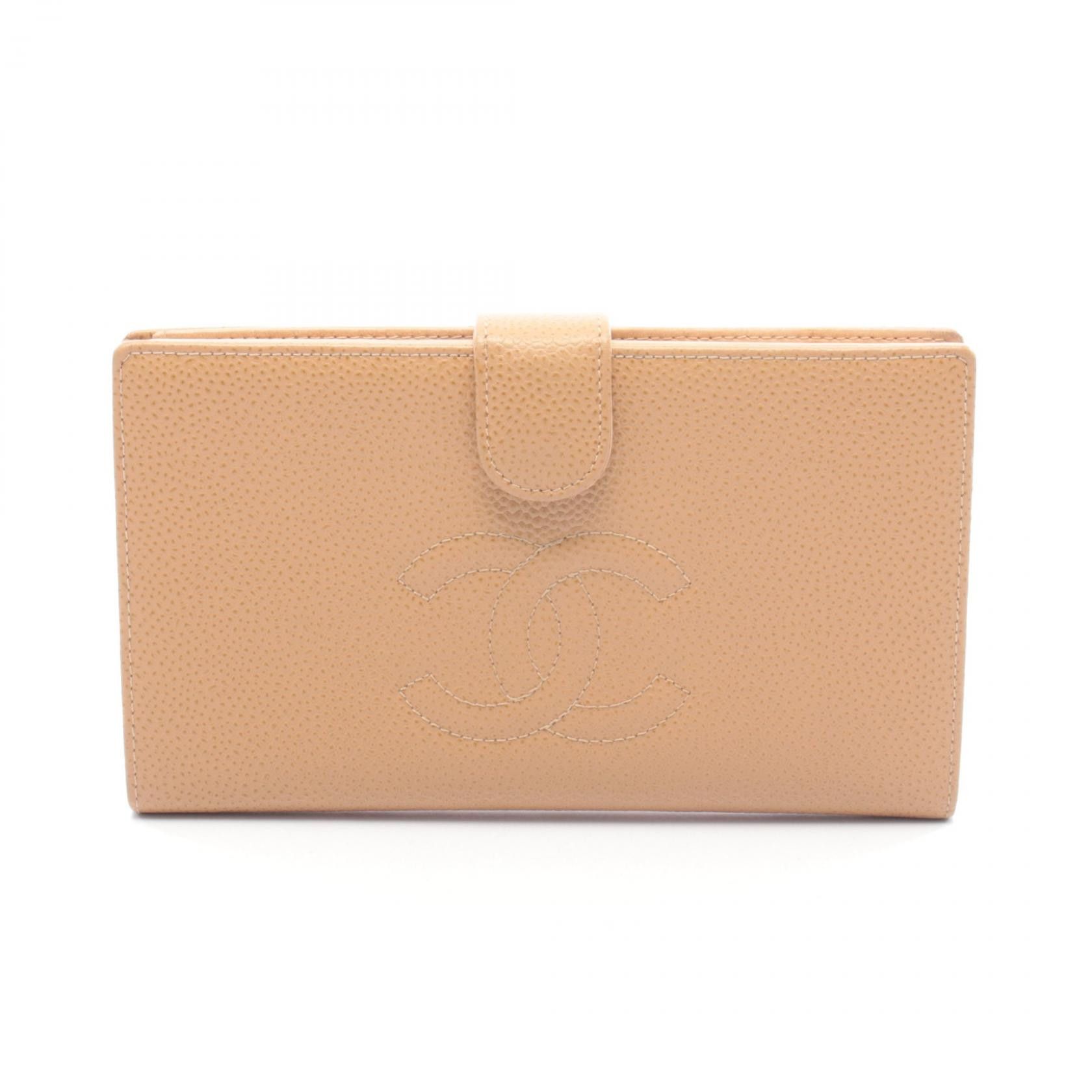 Chanel Chanel Chanel Coco Mark Leather Long Bifold Wallet Leather Long Wallet DUTY FREE for USA Size ONE SIZE - 1 Thumbnail