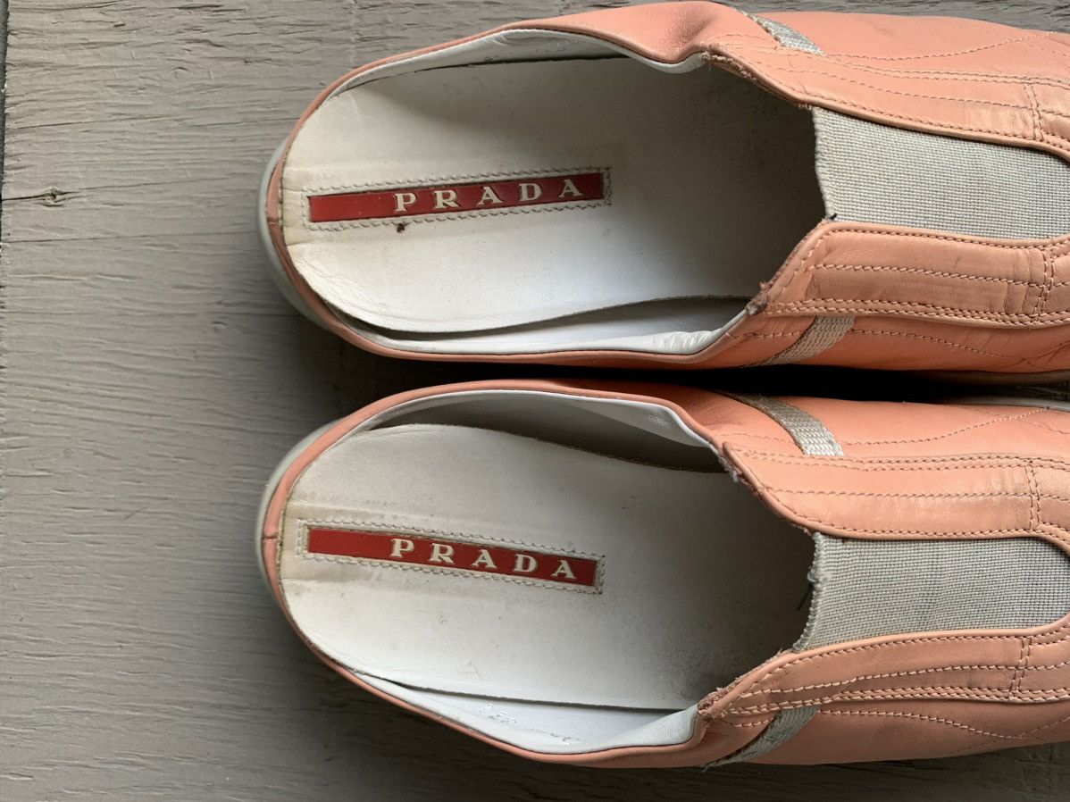 Prada × Vintage 2000s Prada Mules Y2K Sport Slip On Sneaker S/S Sport 3308 Size US 7.5 / IT 37.5 - 4 Thumbnail