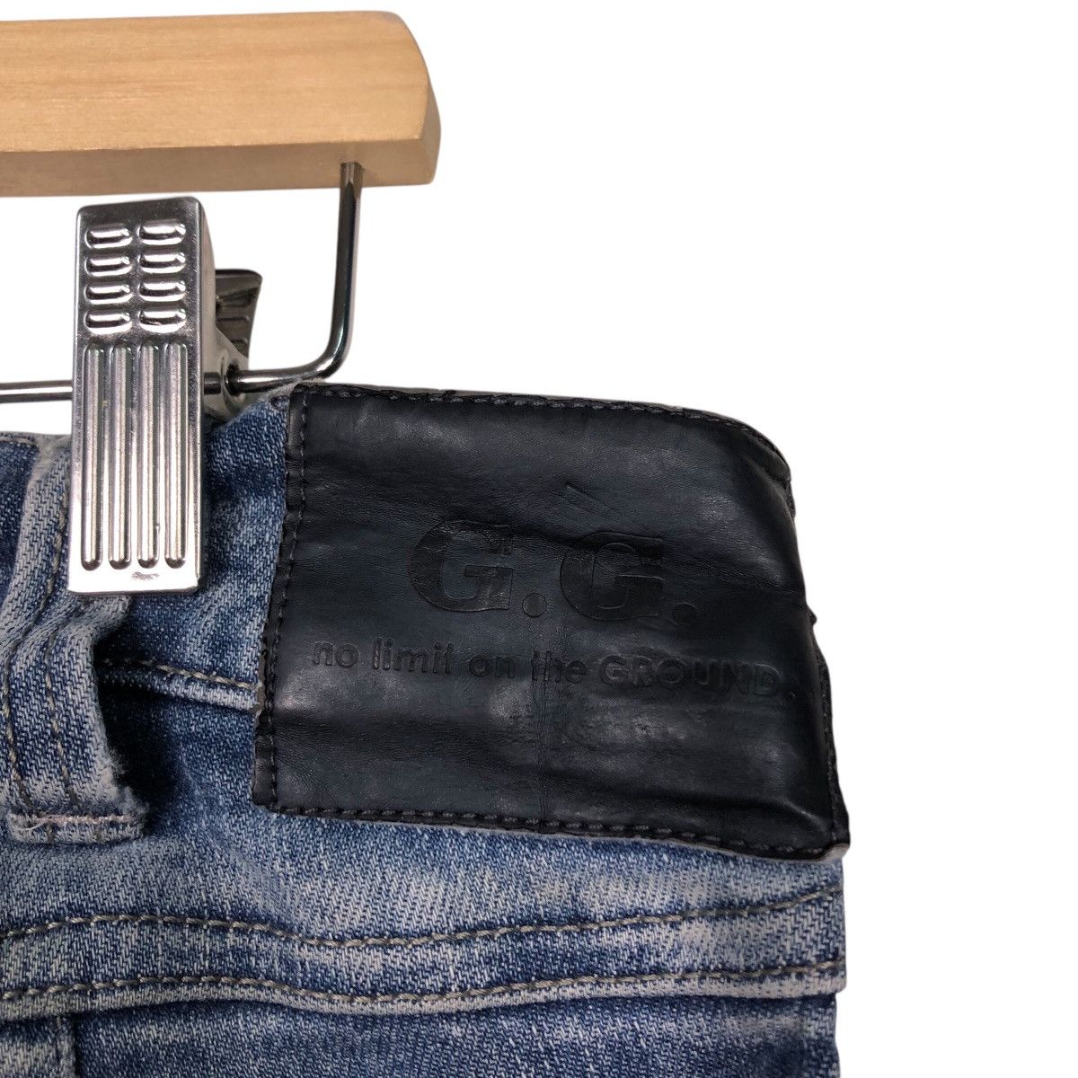 Japanese Brand G.G Archive Distressed Biker Jeans – Rare Japan Denim Size US 34 / EU 50 - 14 Thumbnail