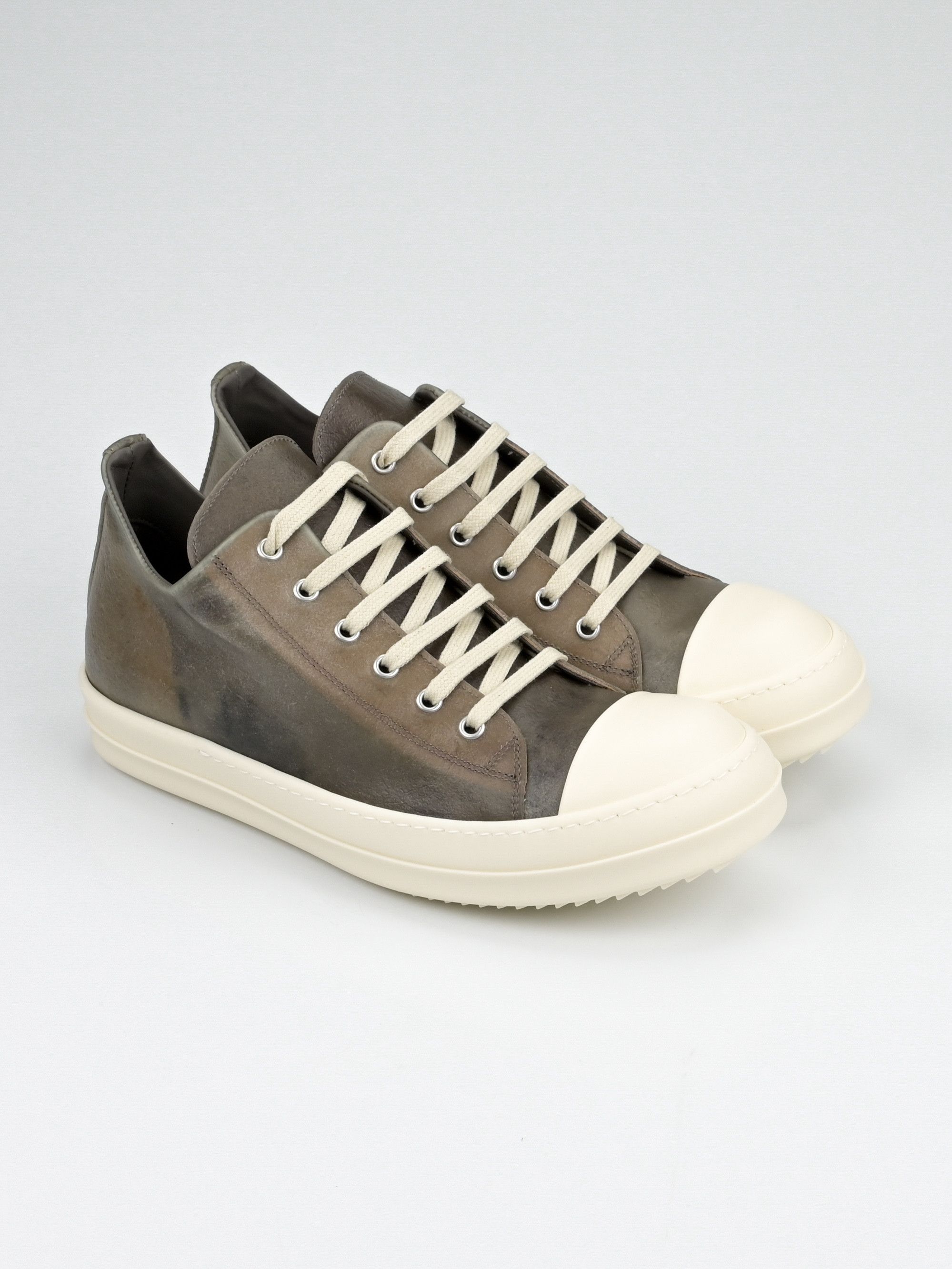 Rick Owens NEW Transparent Leather Low Top Ramones Size US 9 / EU 42 - 1 Thumbnail