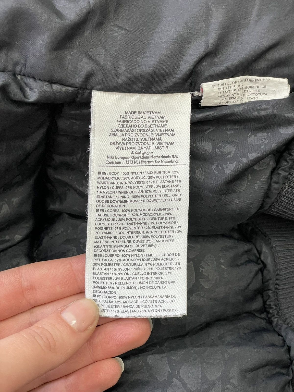 If Six Was Nine Nike Y2K Black Puffer Jacket Fur Hood if six was nine style Size US M / EU 48-50 / 2 - 16 Thumbnail