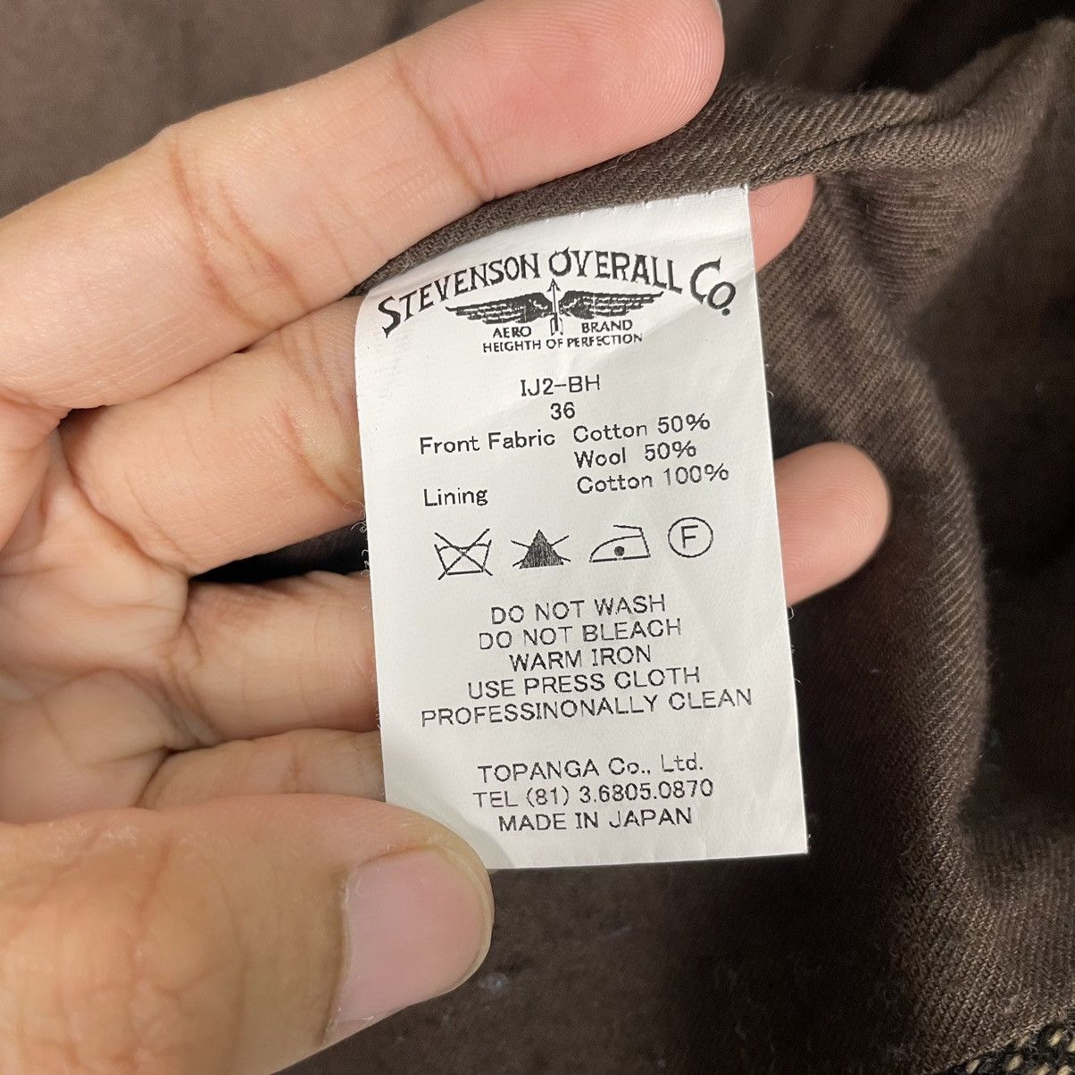 Stevenson Overall Co. × Tenderloin 💥STEVENSON HERRINGBONE BUTTON CHORE JACKET Size US M / EU 48-50 / 2 - 16 Thumbnail