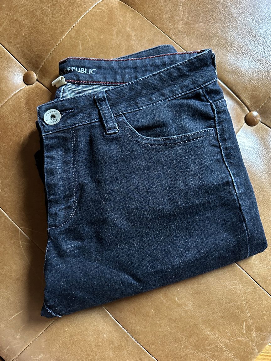 Banana Republic Black Banana Republic women's jeans faded low rise size 29 Size 29" - 8 Thumbnail