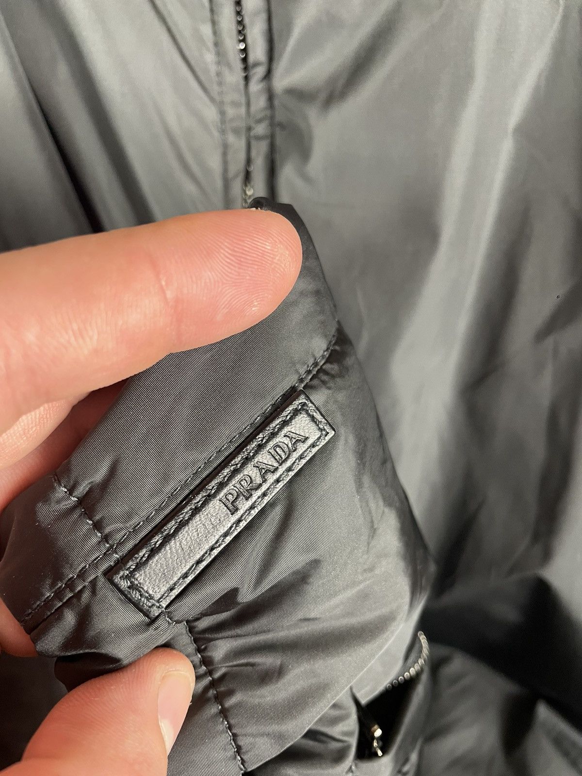 Prada Vintage Prada Black Tab Nylon Bomber Jacket 00’s Size US L / EU 52-54 / 3 - 11 Thumbnail