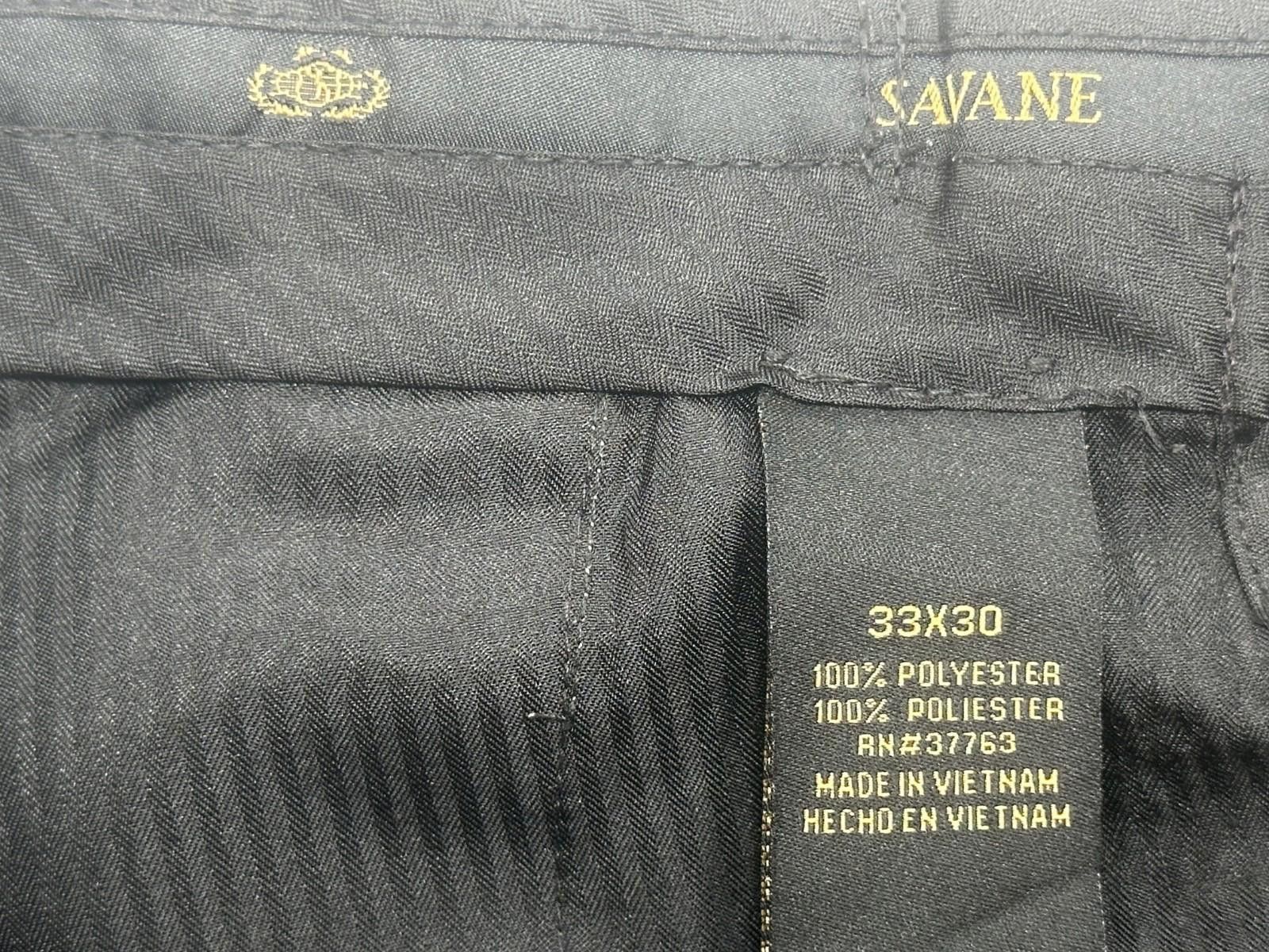 Savane Savane Pleated Straight Leg Chinos Beige Mens 33/30 Size US 33 - 6 Thumbnail