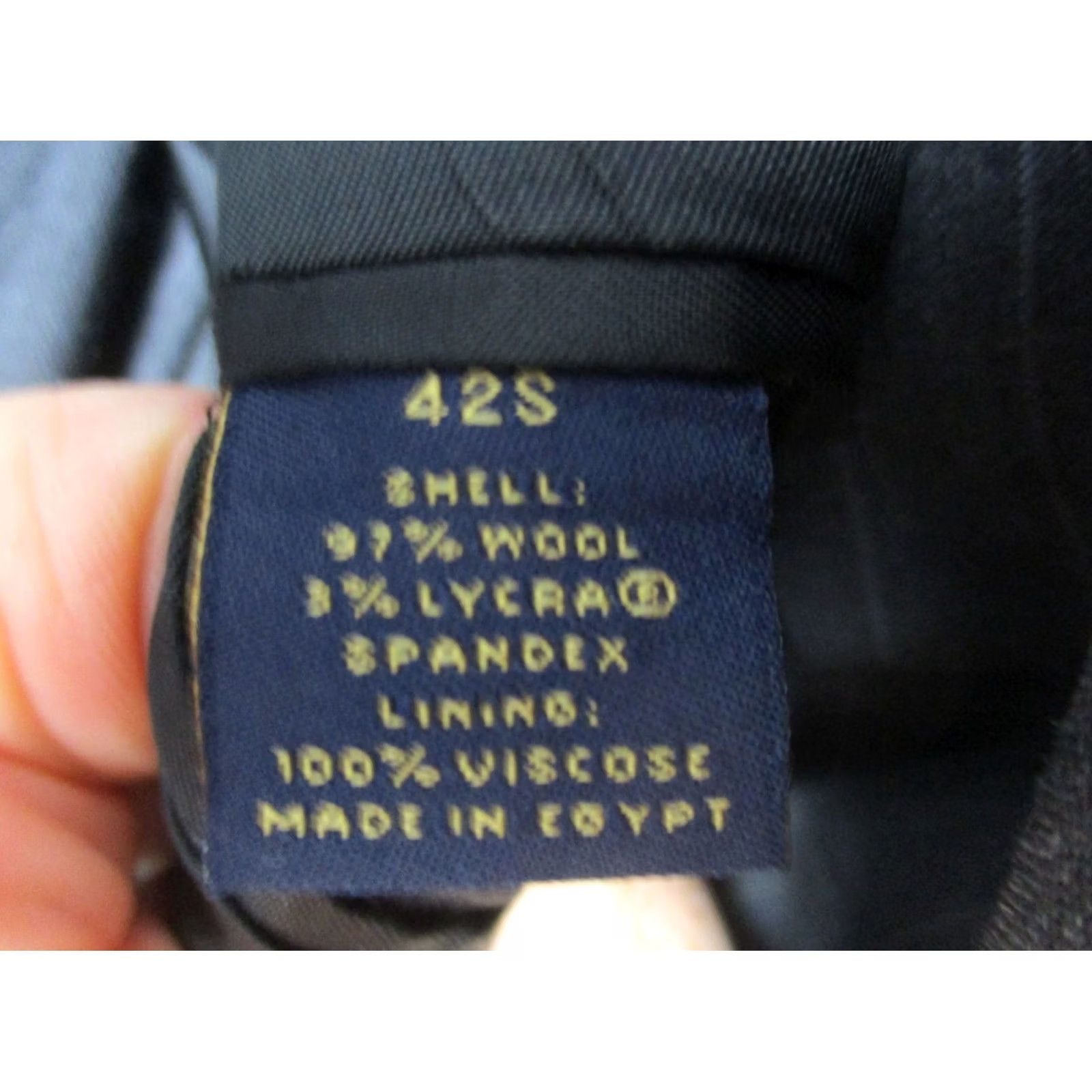 Brooks Brothers VINTAGE Brooks Brothers Suit 42 Gray Pinstripe Wool Blend Stretch Mens Size 42R - 6 Thumbnail