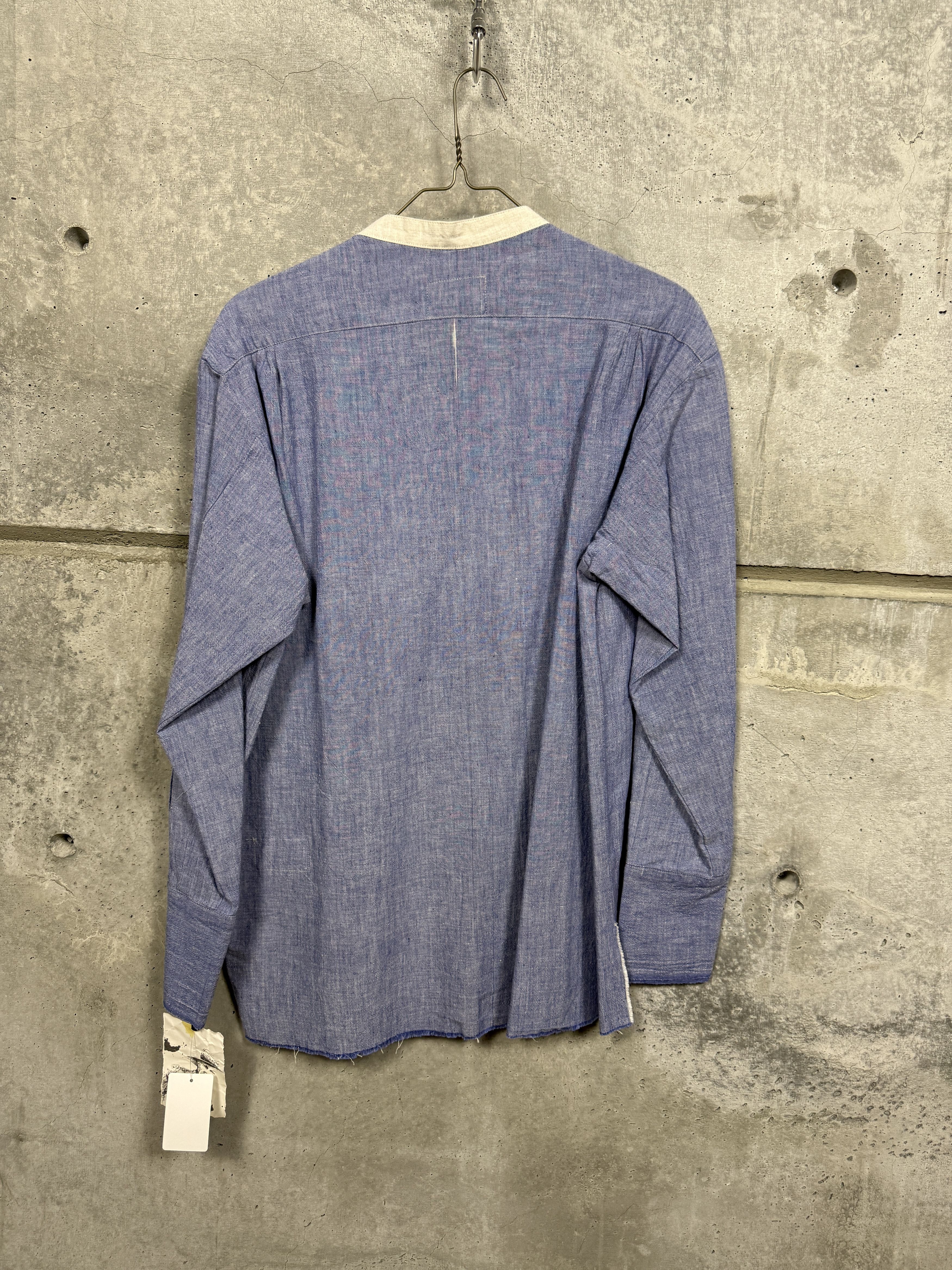 Greg Lauren Greg Lauren Chambray Classic Bib studio shirt Size US L / EU 52-54 / 3 - 2 Thumbnail