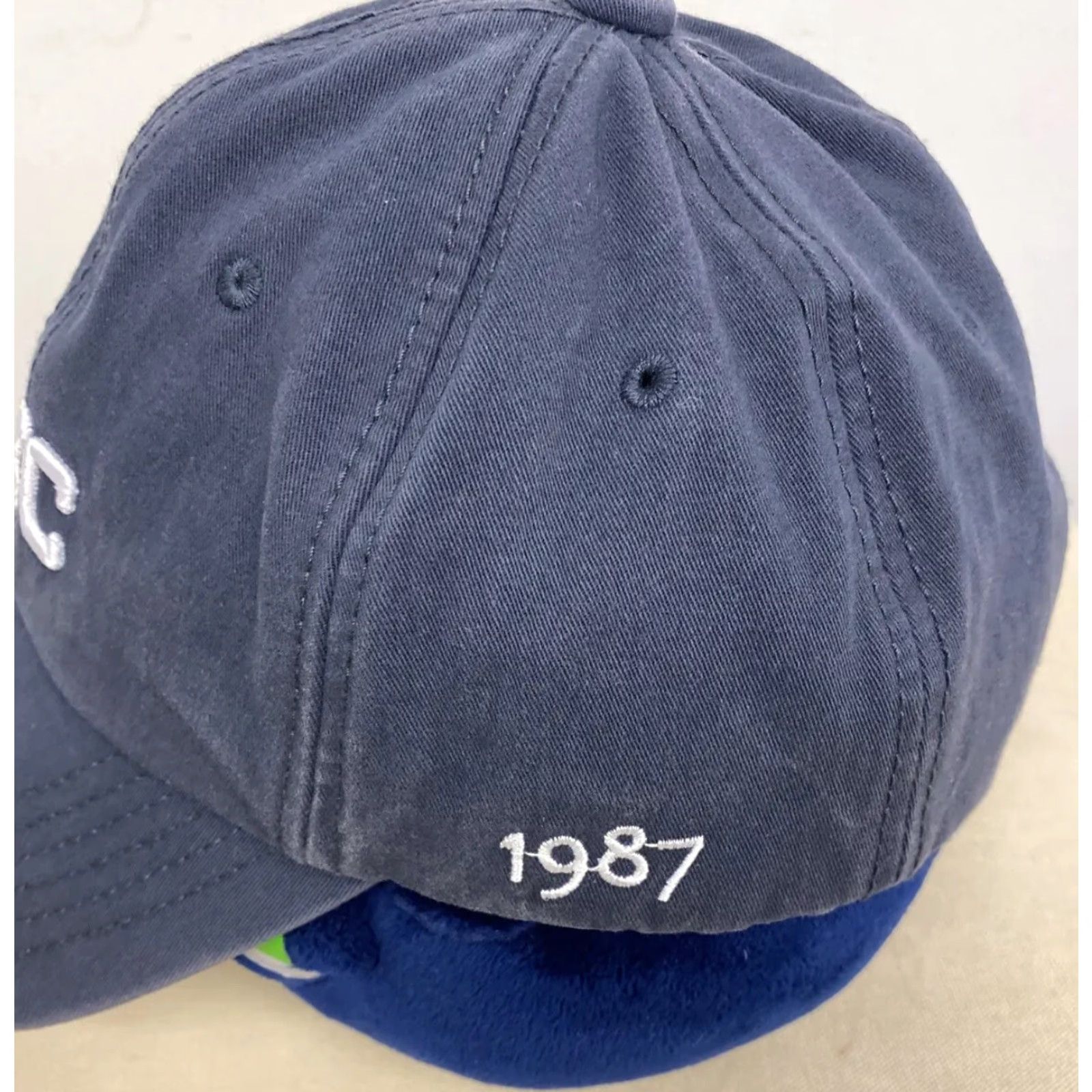 Vintage VINTAGE NYC 1987 Baseball Cap / Hat Men One Size Blue 427 Cap Baseball Mens NYC 1987 Size ONE SIZE - 3 Thumbnail
