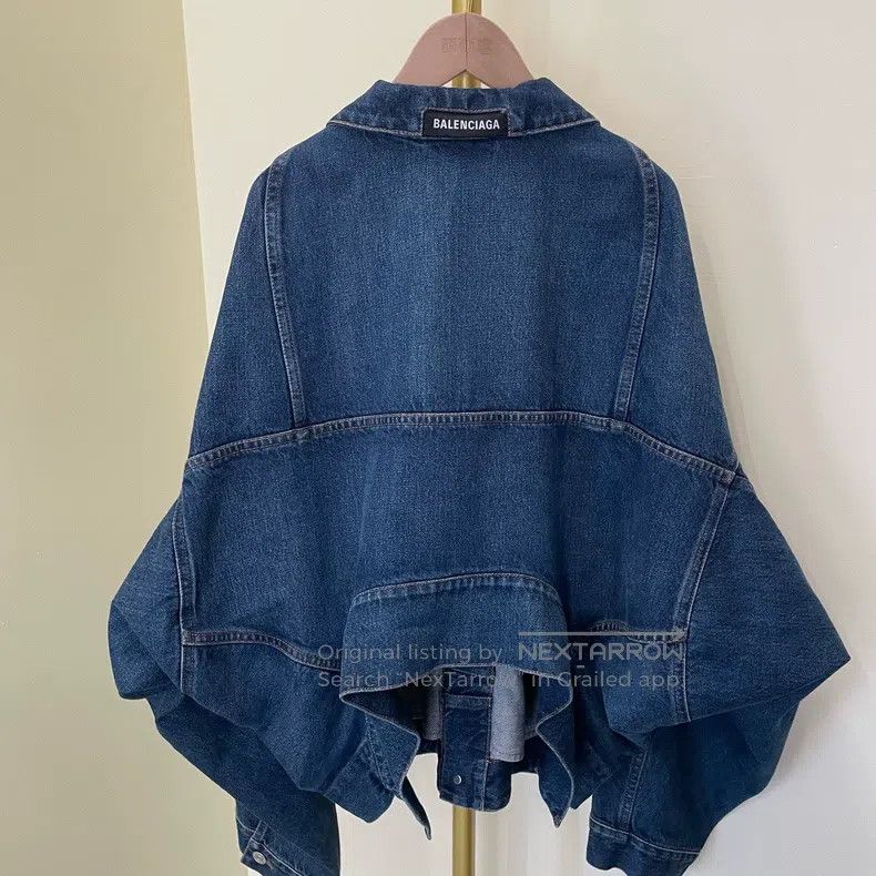 Balenciaga Balenciaga Upside Down Irregular Two-Way Denim Jacket Size XS / US 0-2 / IT 36-38 - 3 Thumbnail