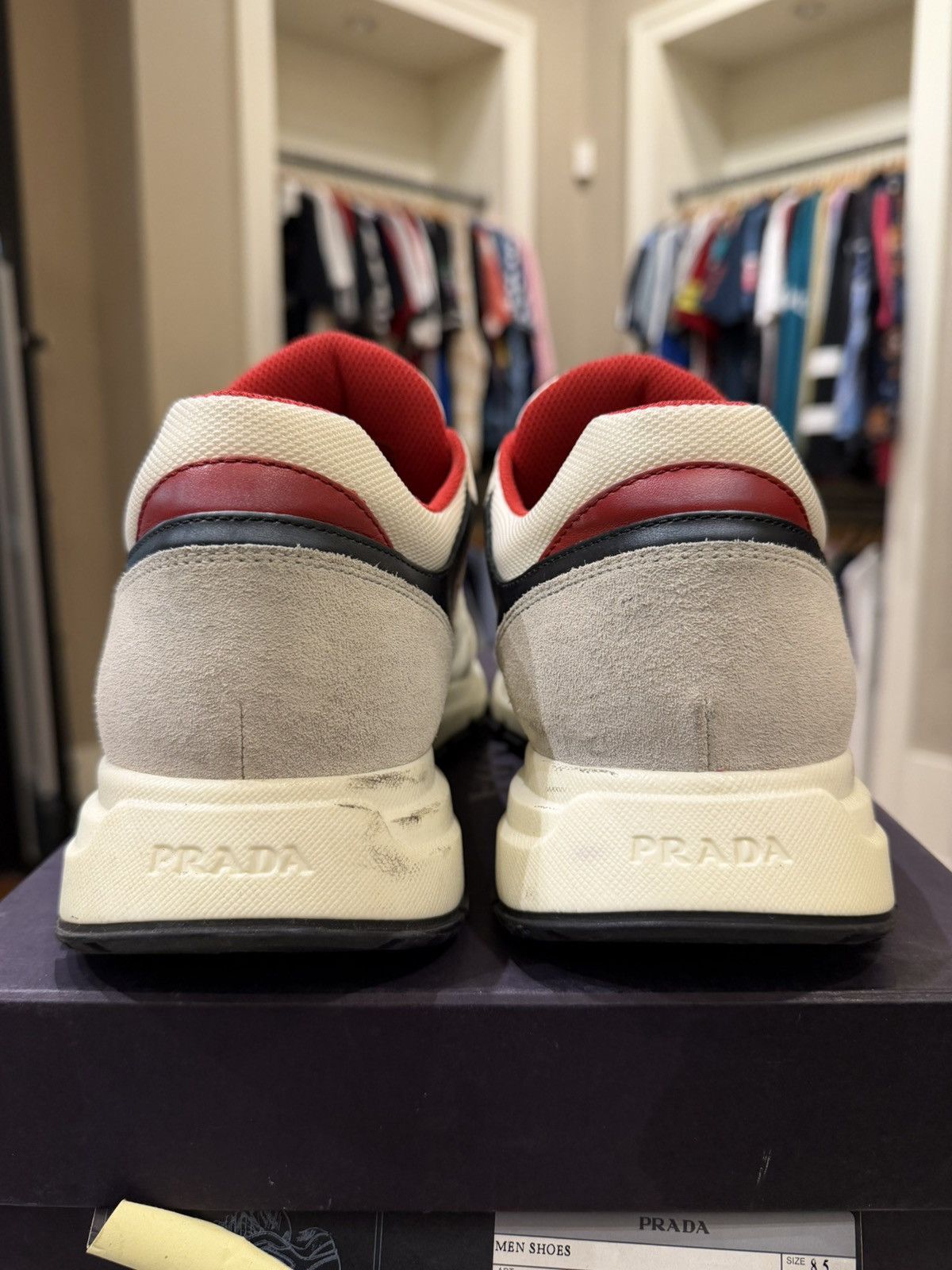 Prada Prada Leather Trainer Sneakers Size US 8.5 / EU 41-42 - 3 Thumbnail