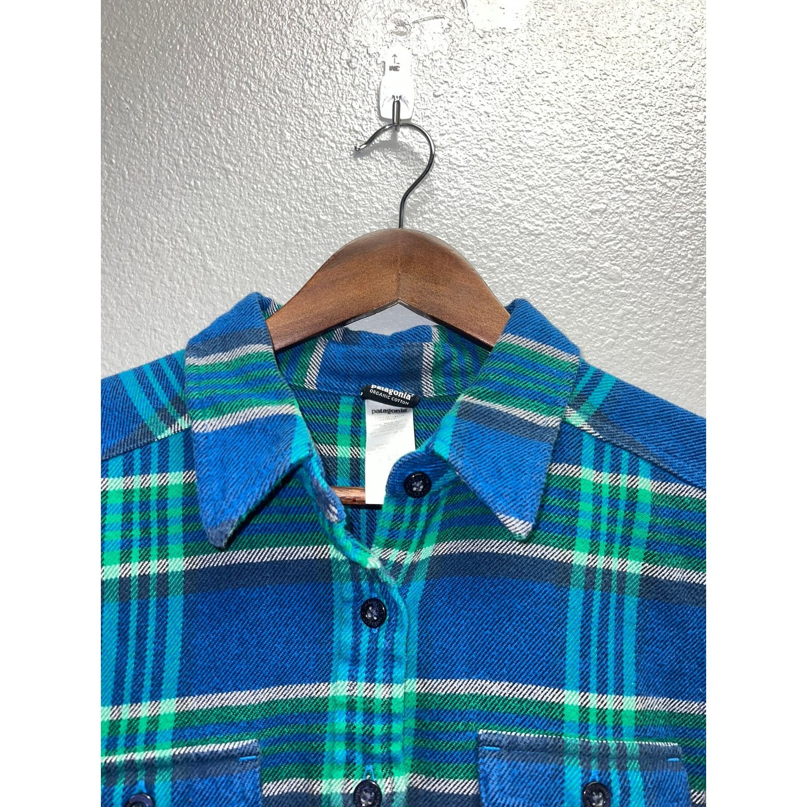 Patagonia Womens Patagonia Button Up Shirt Blue Organic Cotton Women 4 Size S / US 4 / IT 40 - 4 Thumbnail