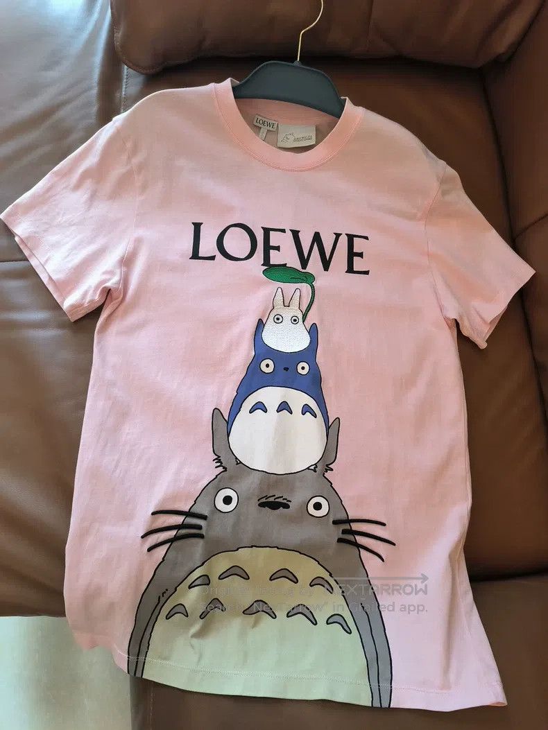 Loewe LOEWE Moomin Embroidered Logo Ribbed Short Sleeve T-Shirt, Size US S / EU 44-46 / 1 - 1 Thumbnail